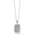 ALOR Men's Large ID Tag Necklace