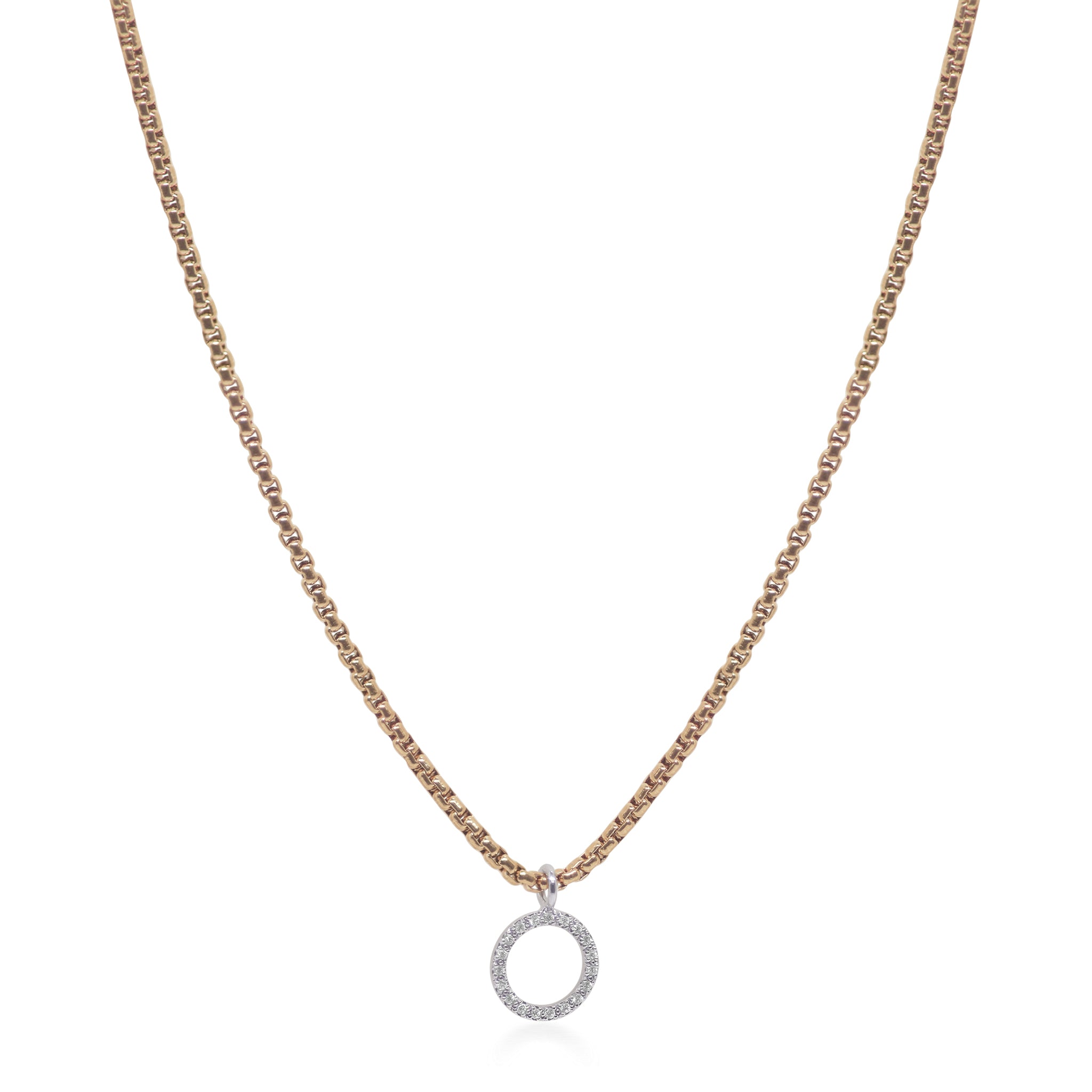 ALOR Petite Open Circle Necklace