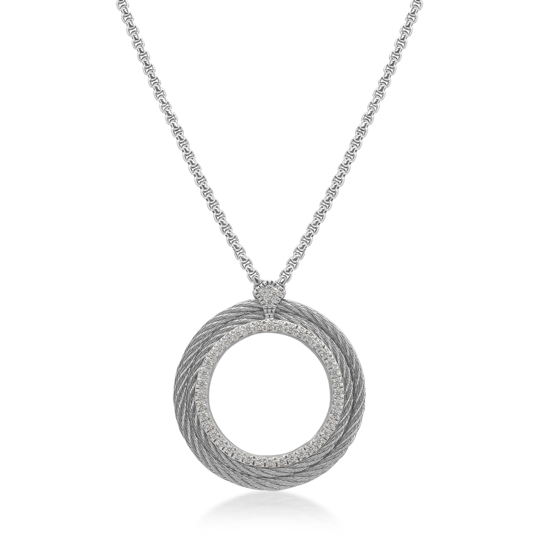 ALOR Large Open Circle Necklace
