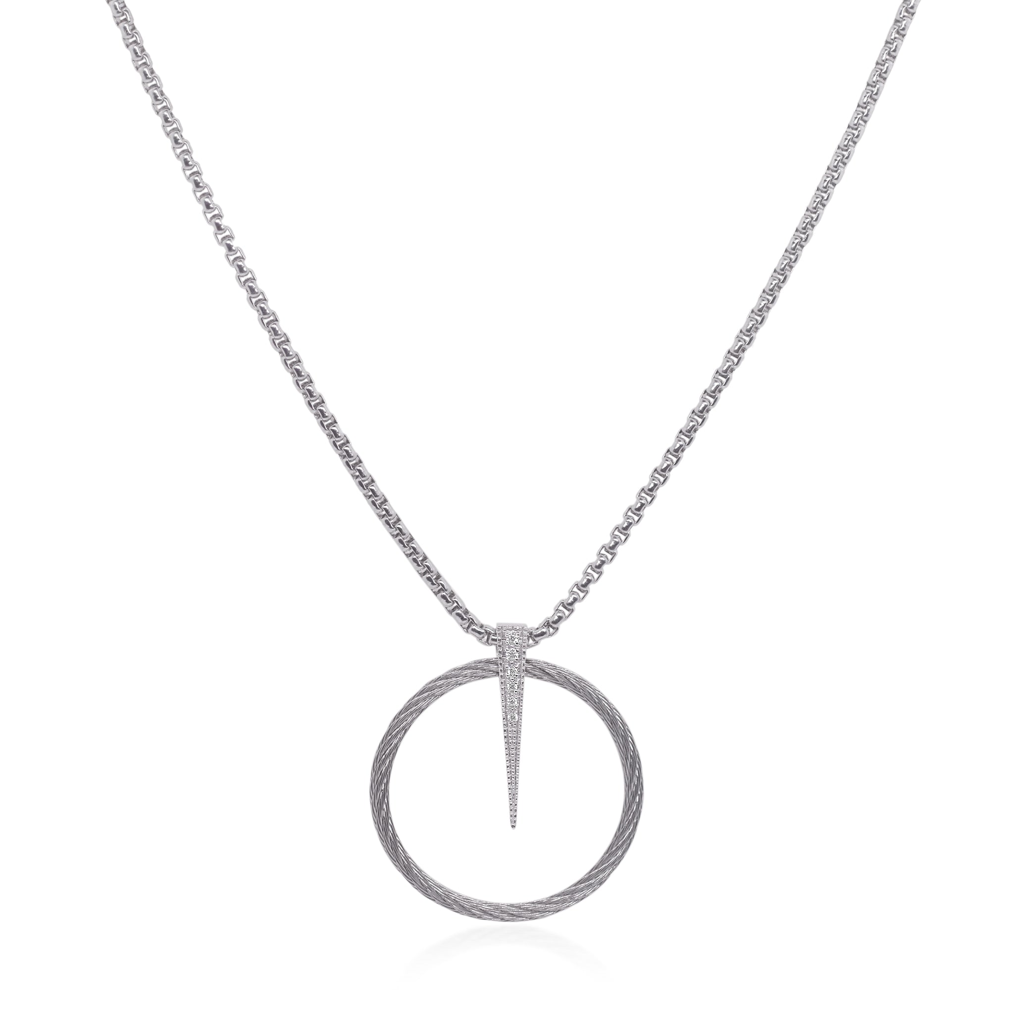 ALOR Full Circle Spear Necklace