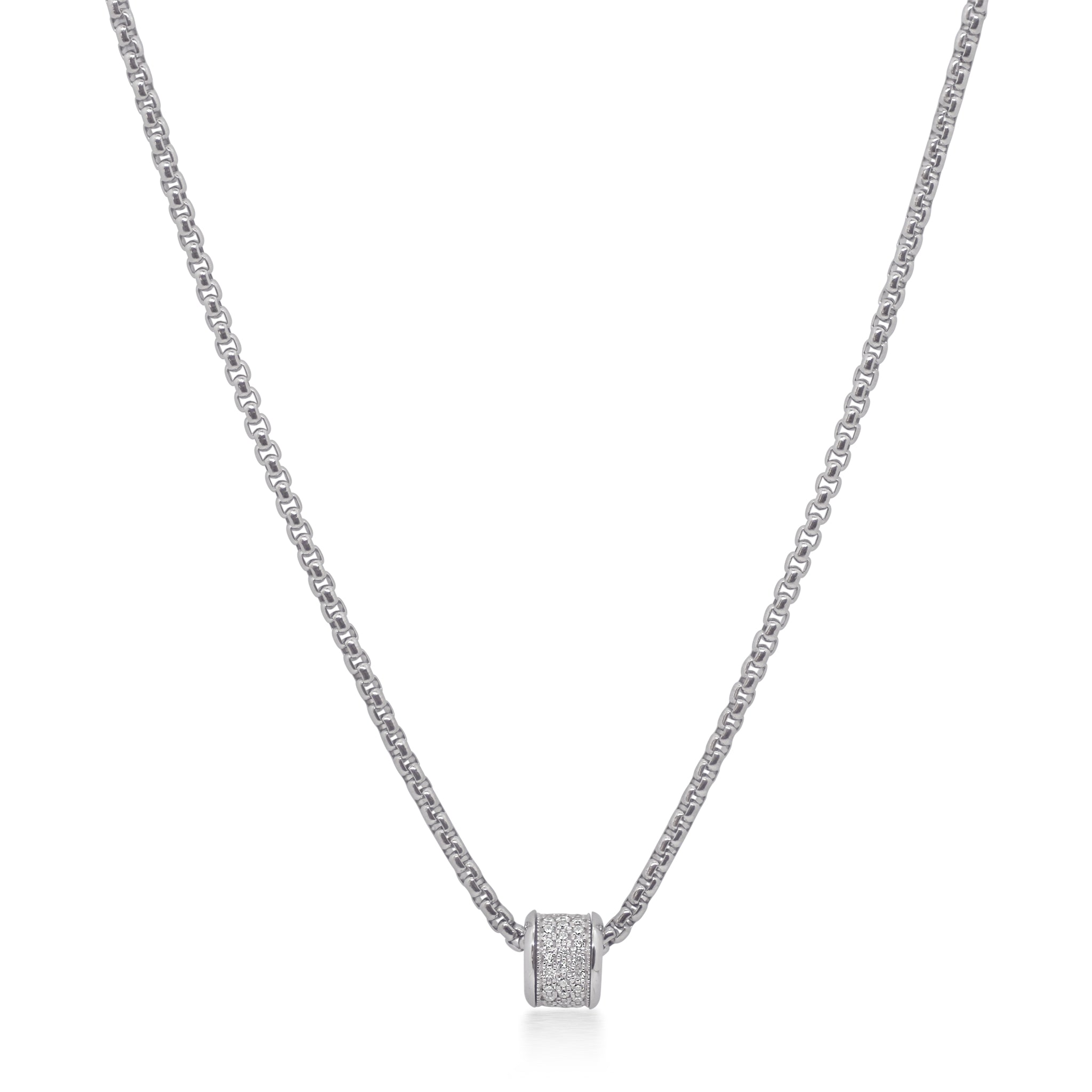 ALOR Barrel Chain Necklace