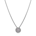 ALOR Round Pave Double Frame Necklace