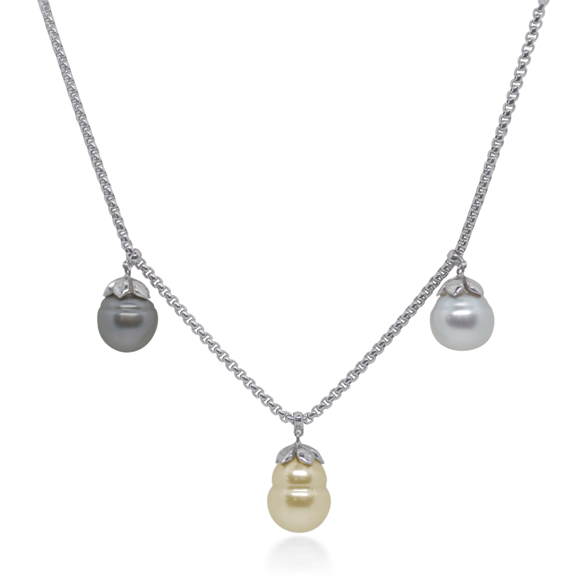 ALOR Triple Drop Necklace