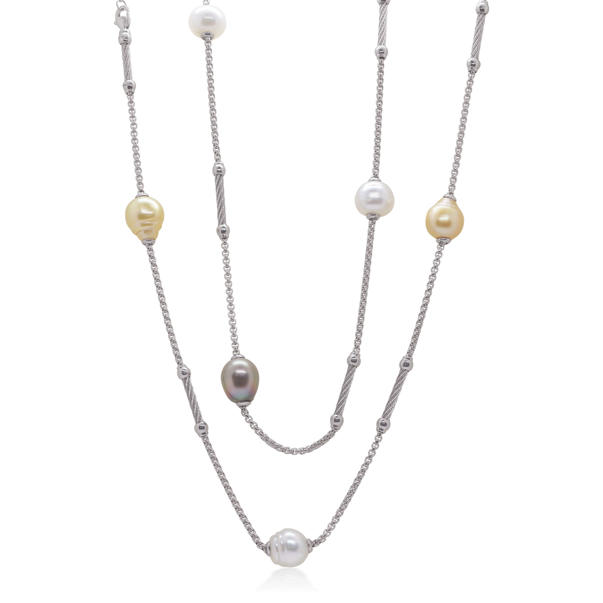 ALOR Pearl Station Necklace
