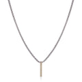ALOR Petite Linear Bar Necklace