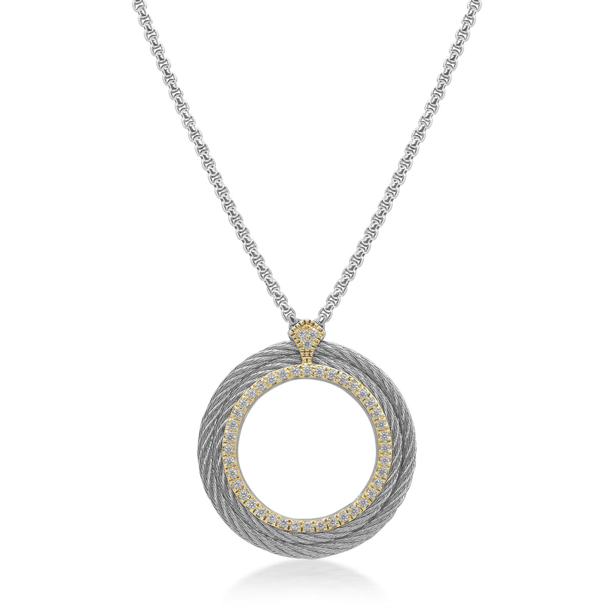 ALOR Large Open Circle Necklace