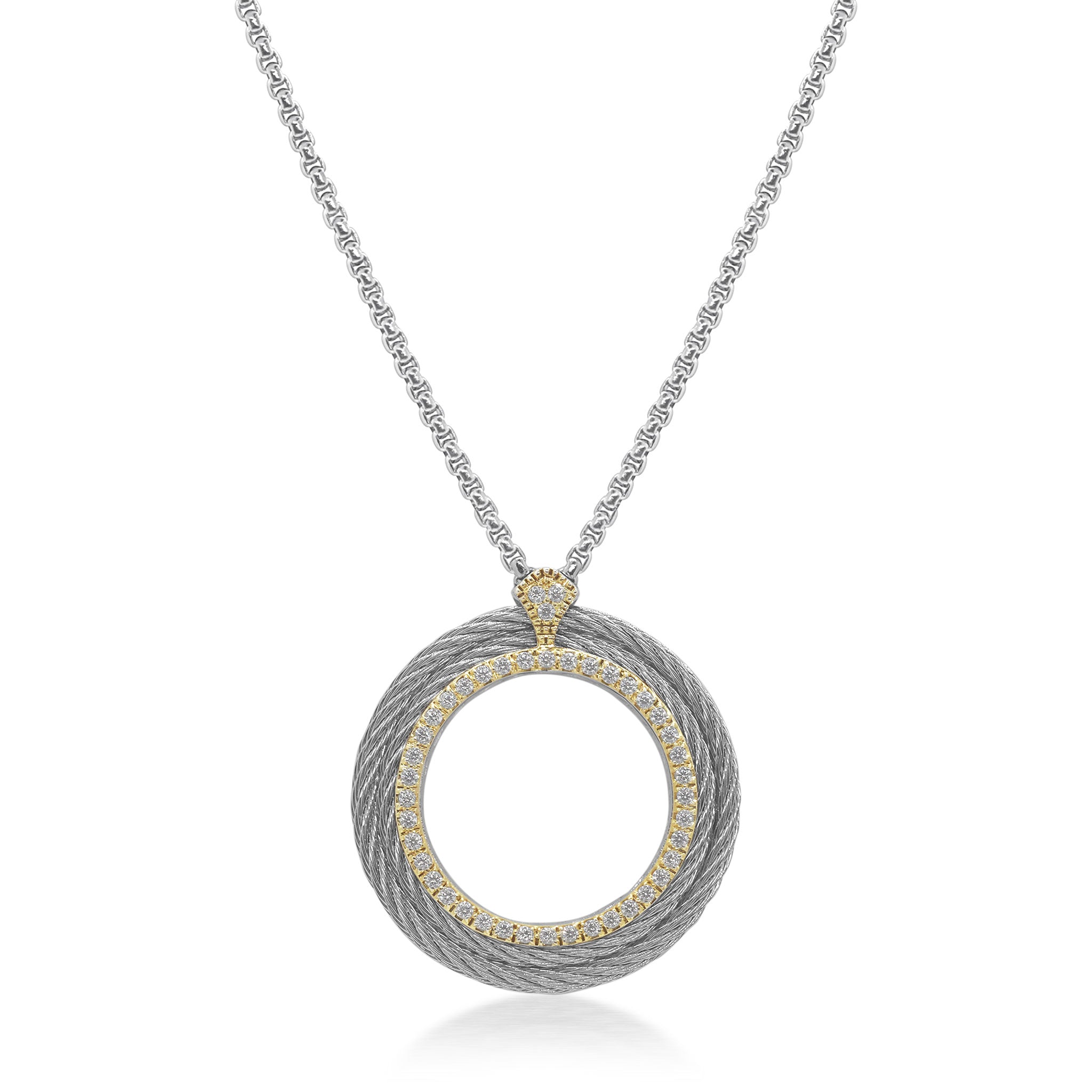ALOR Large Open Circle Necklace