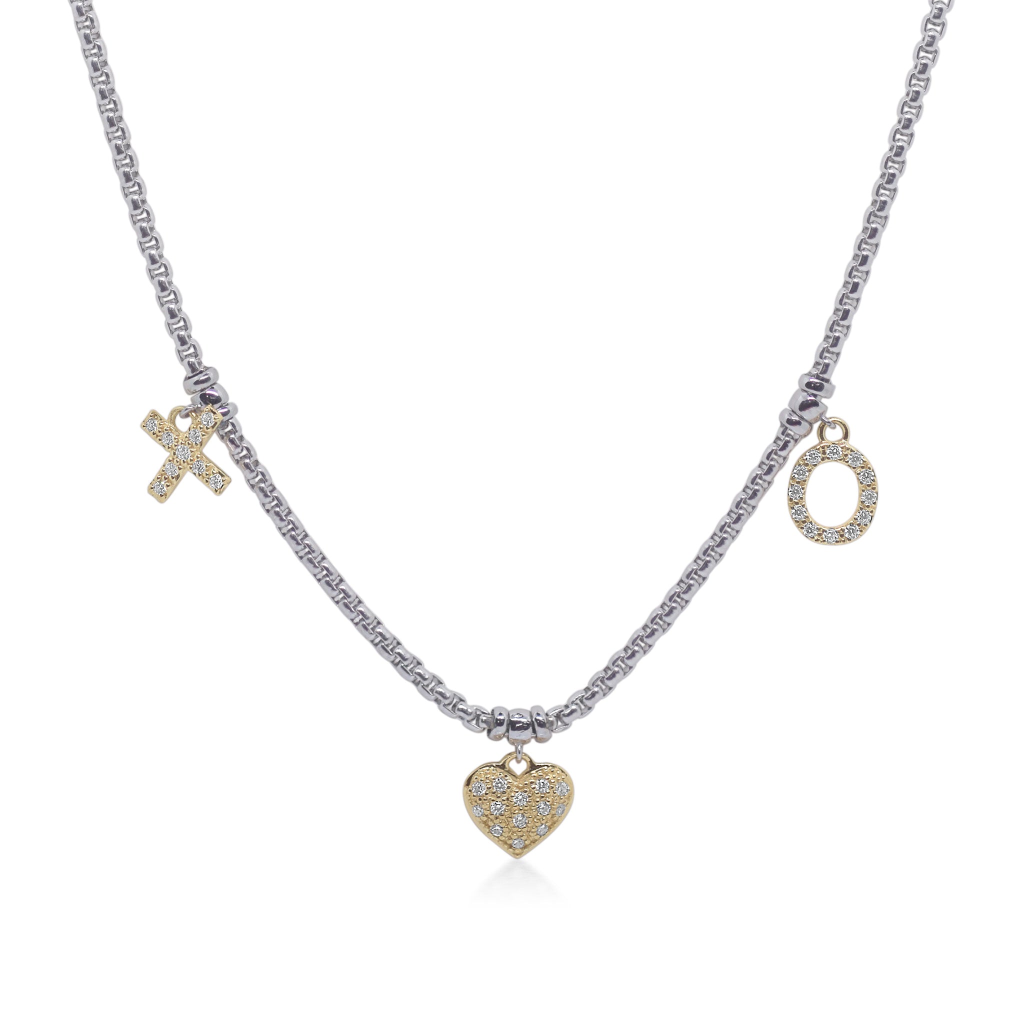 ALOR Expressions of Love Charm Necklace