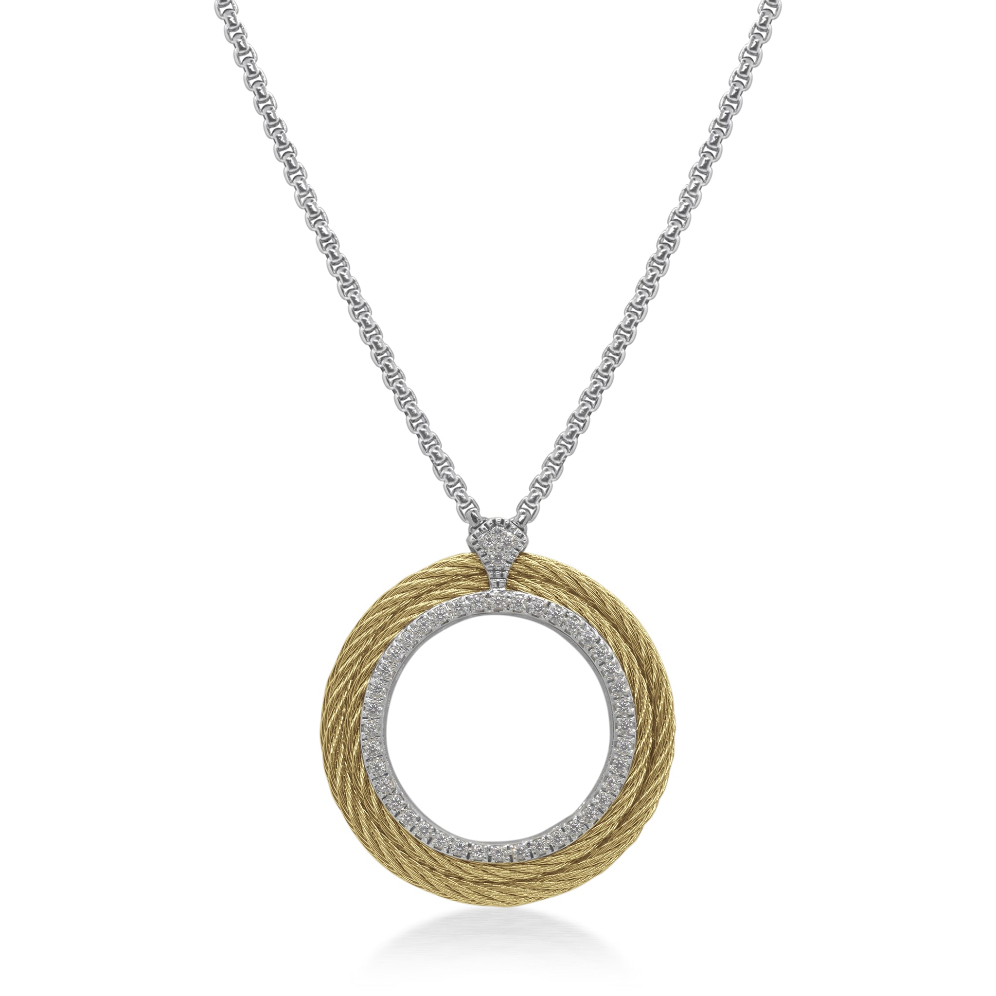 ALOR Large Open Circle Necklace