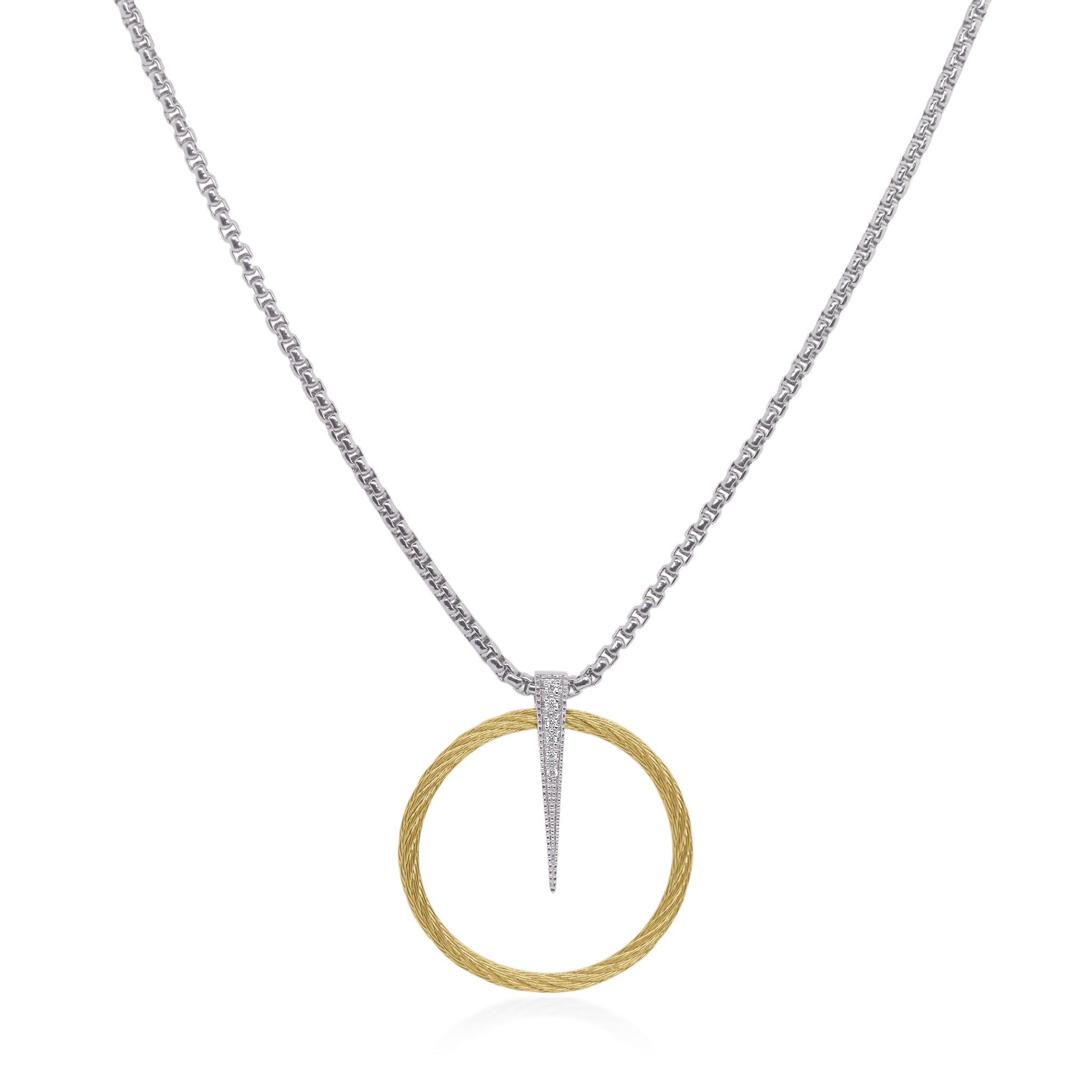 ALOR Full Circle Spear Necklace