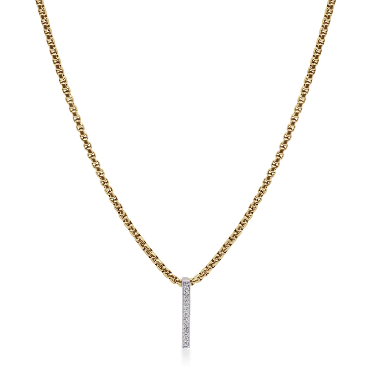 ALOR Petite Linear Bar Necklace