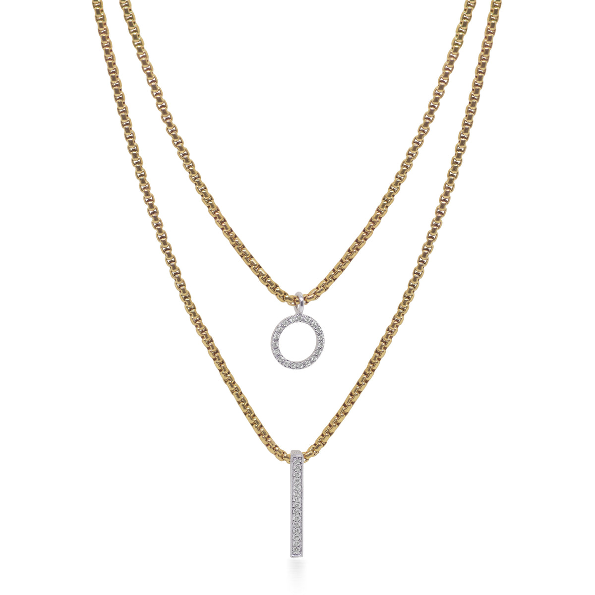 ALOR Double Layered Necklace