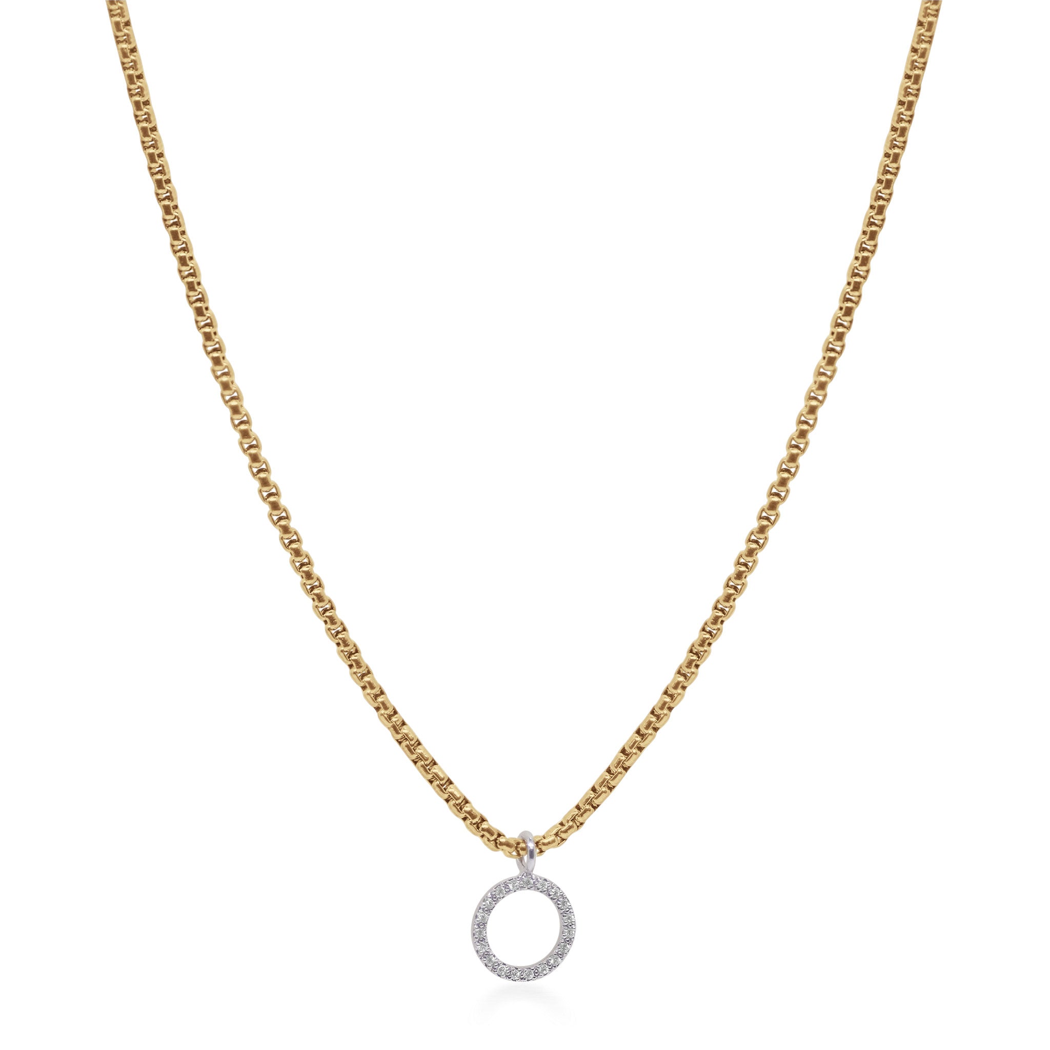 ALOR Petite Open Circle Necklace
