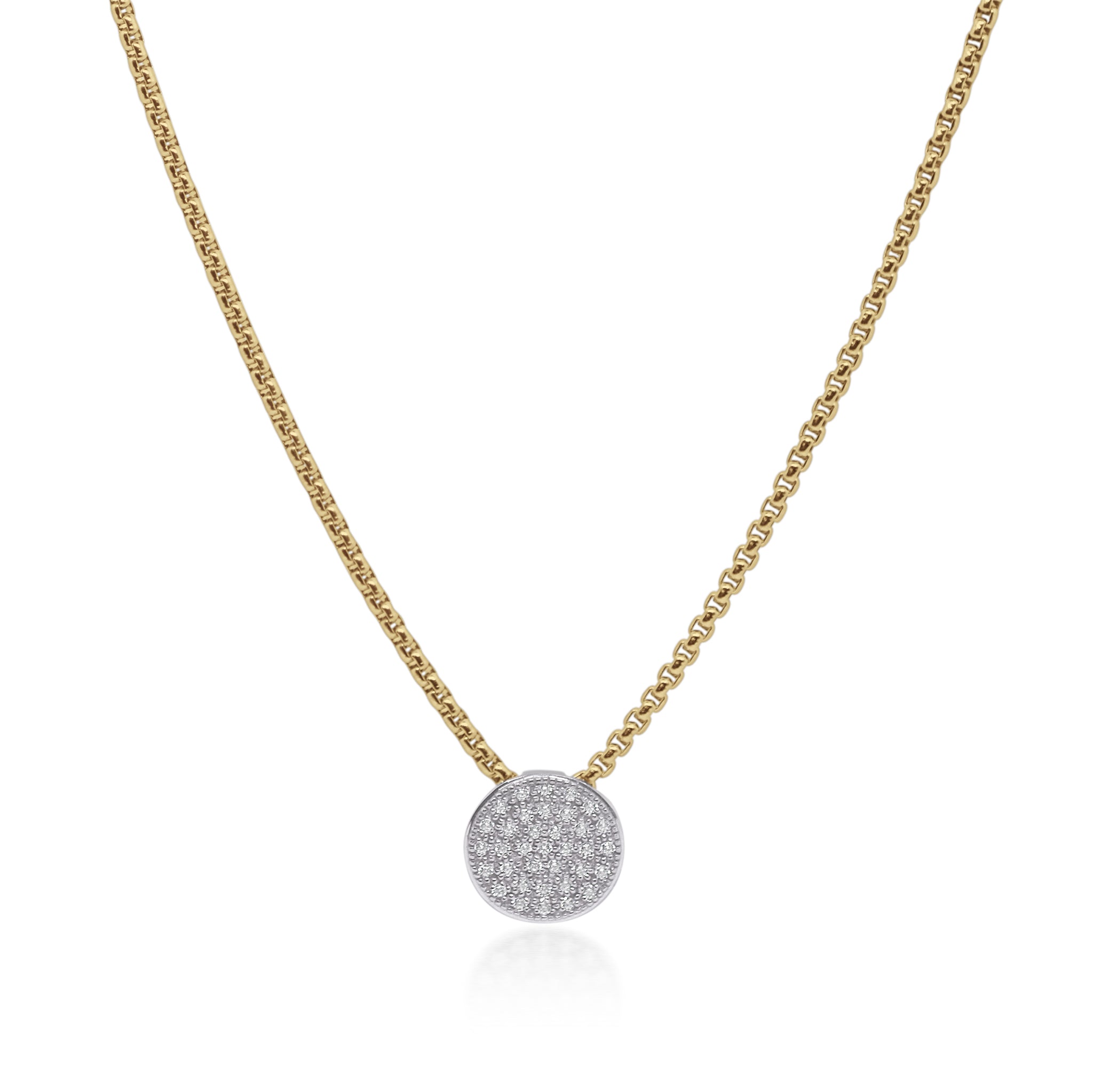 ALOR Taking Shapes Disc Necklace