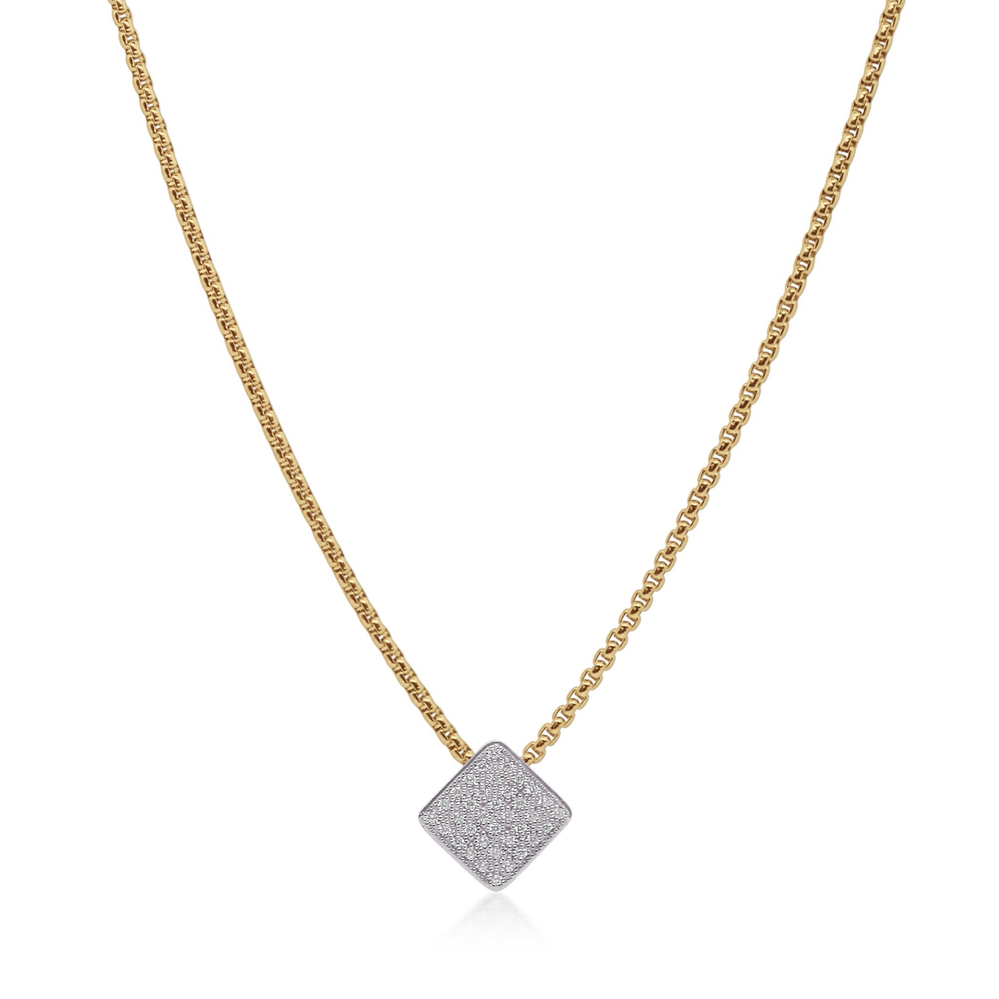 ALOR Taking Shapes Square Necklace