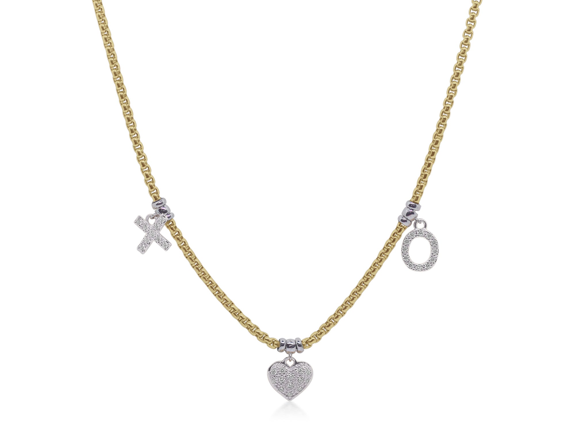 ALOR Expressions of Love Charm Necklace