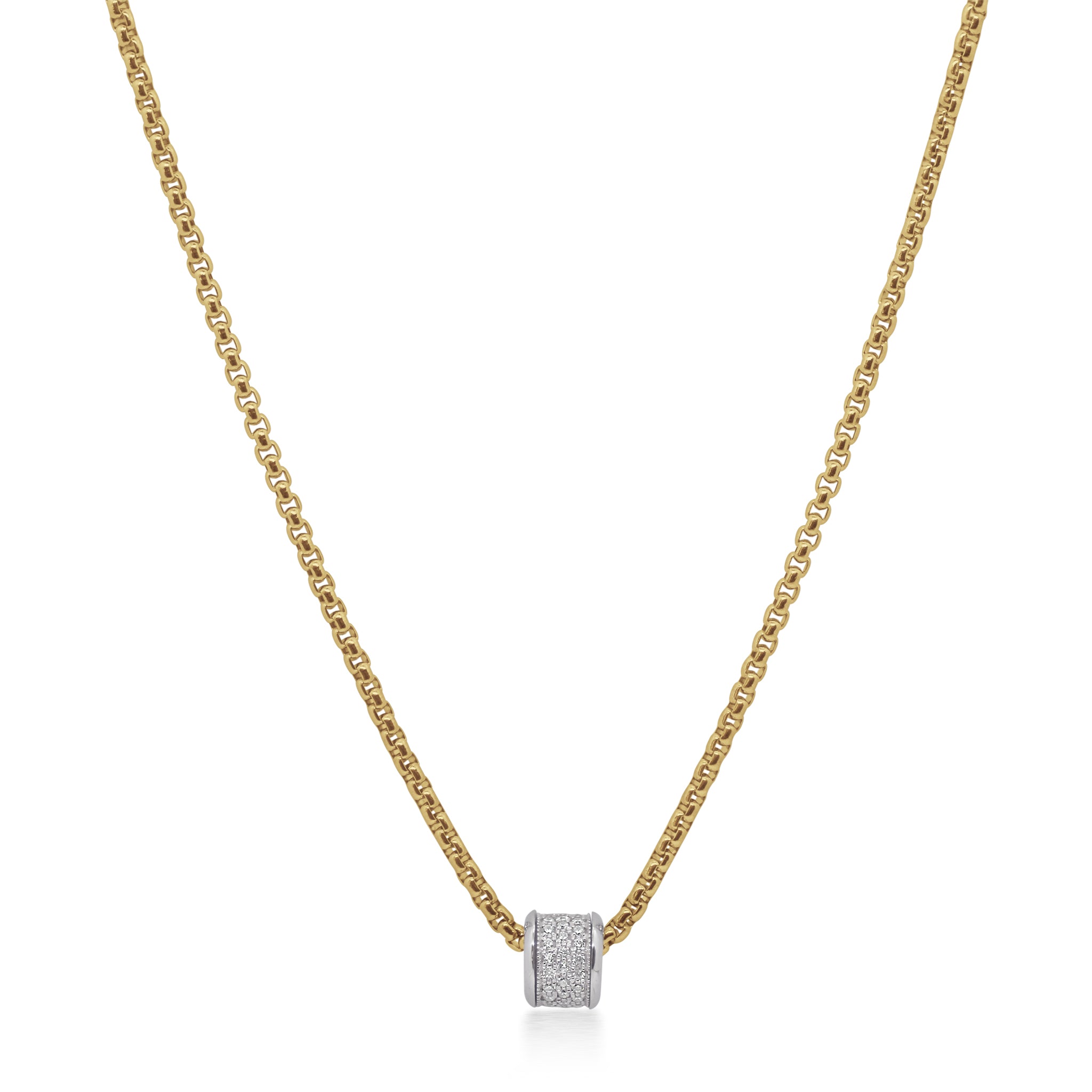 ALOR Barrel Chain Necklace