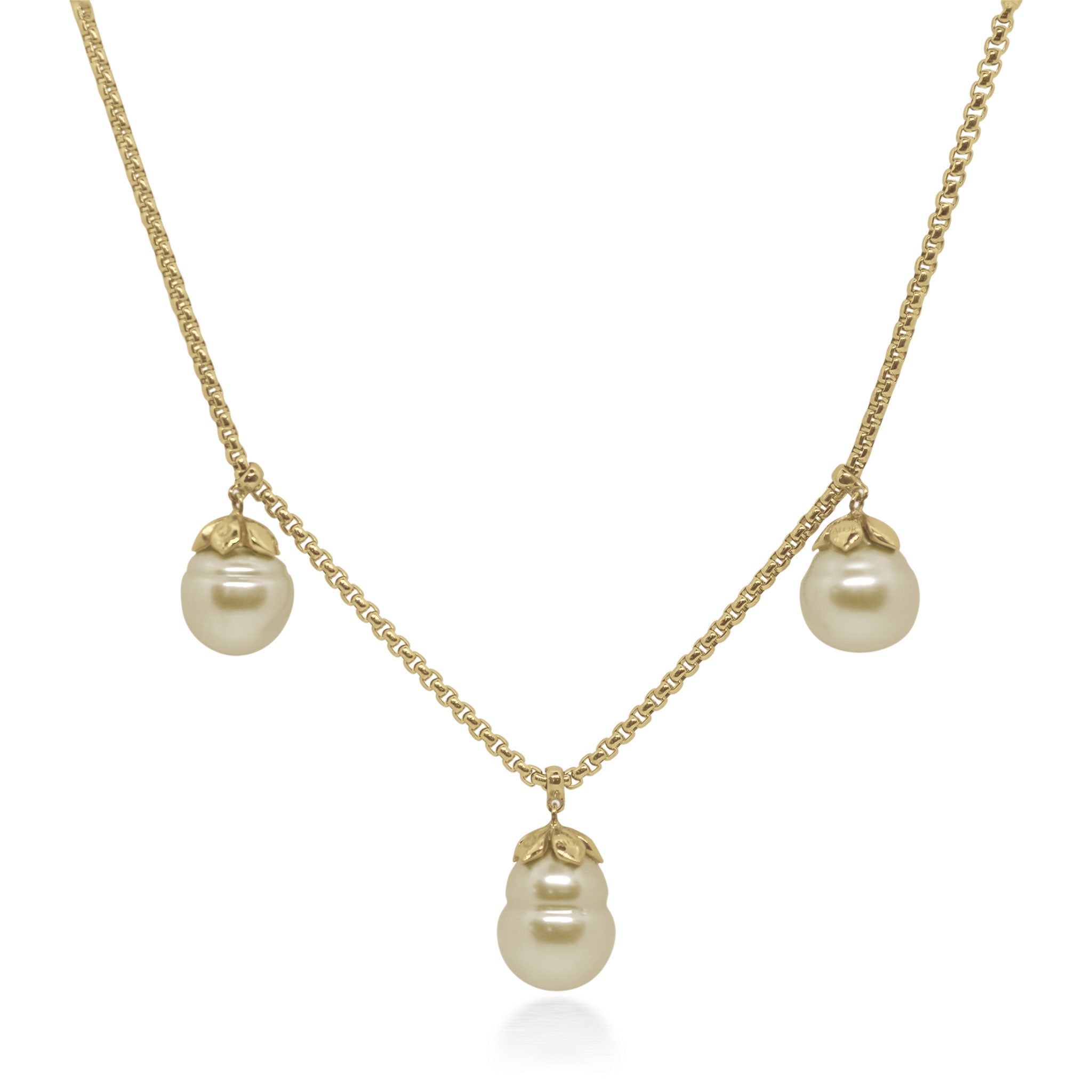 ALOR Triple Drop Necklace