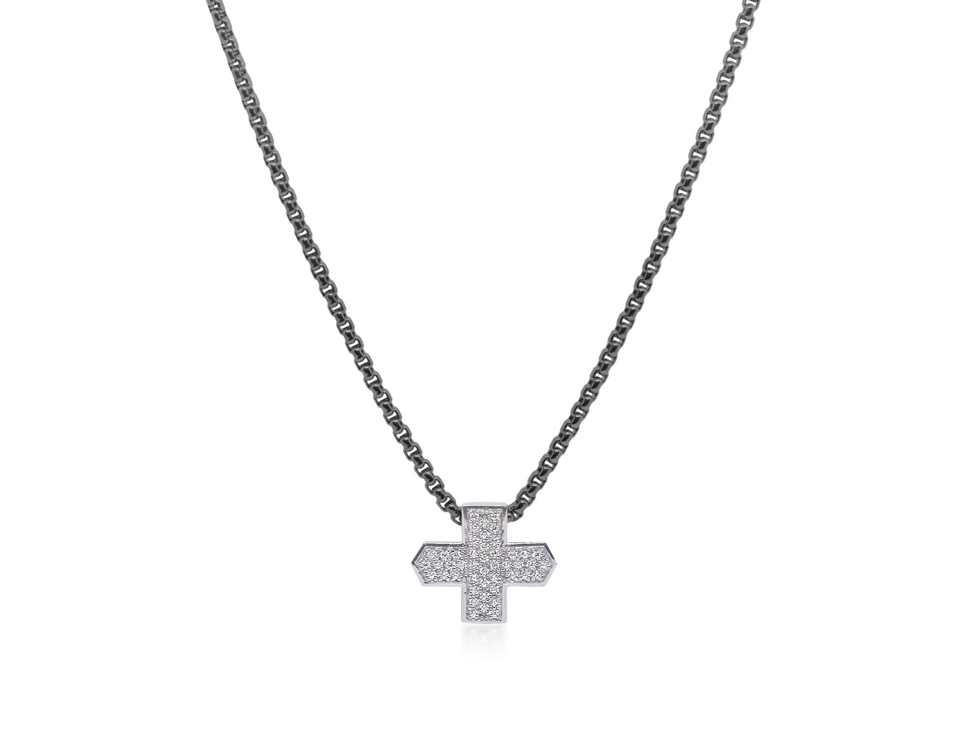 ALOR Diamond Cross Necklace