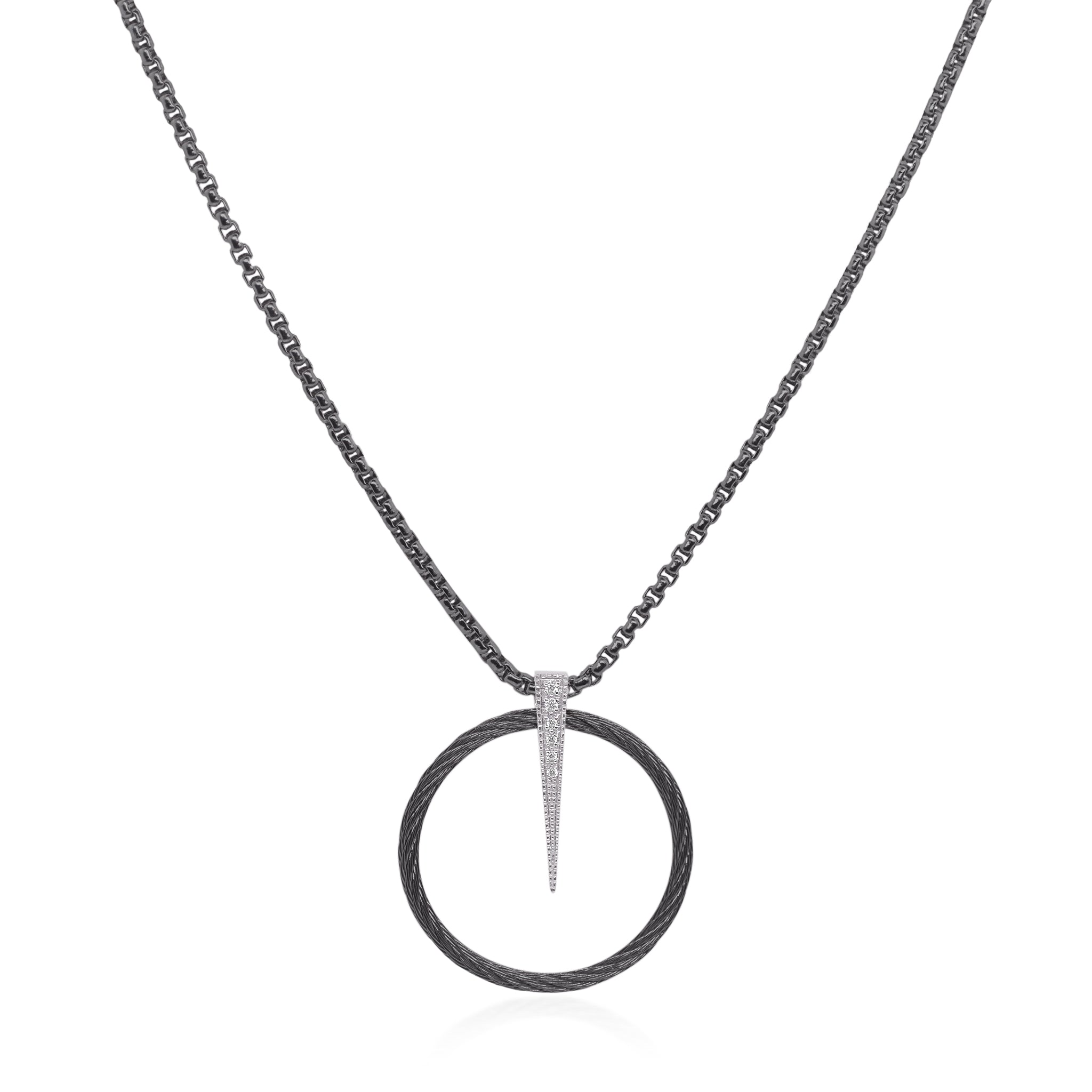 ALOR Full Circle Spear Necklace