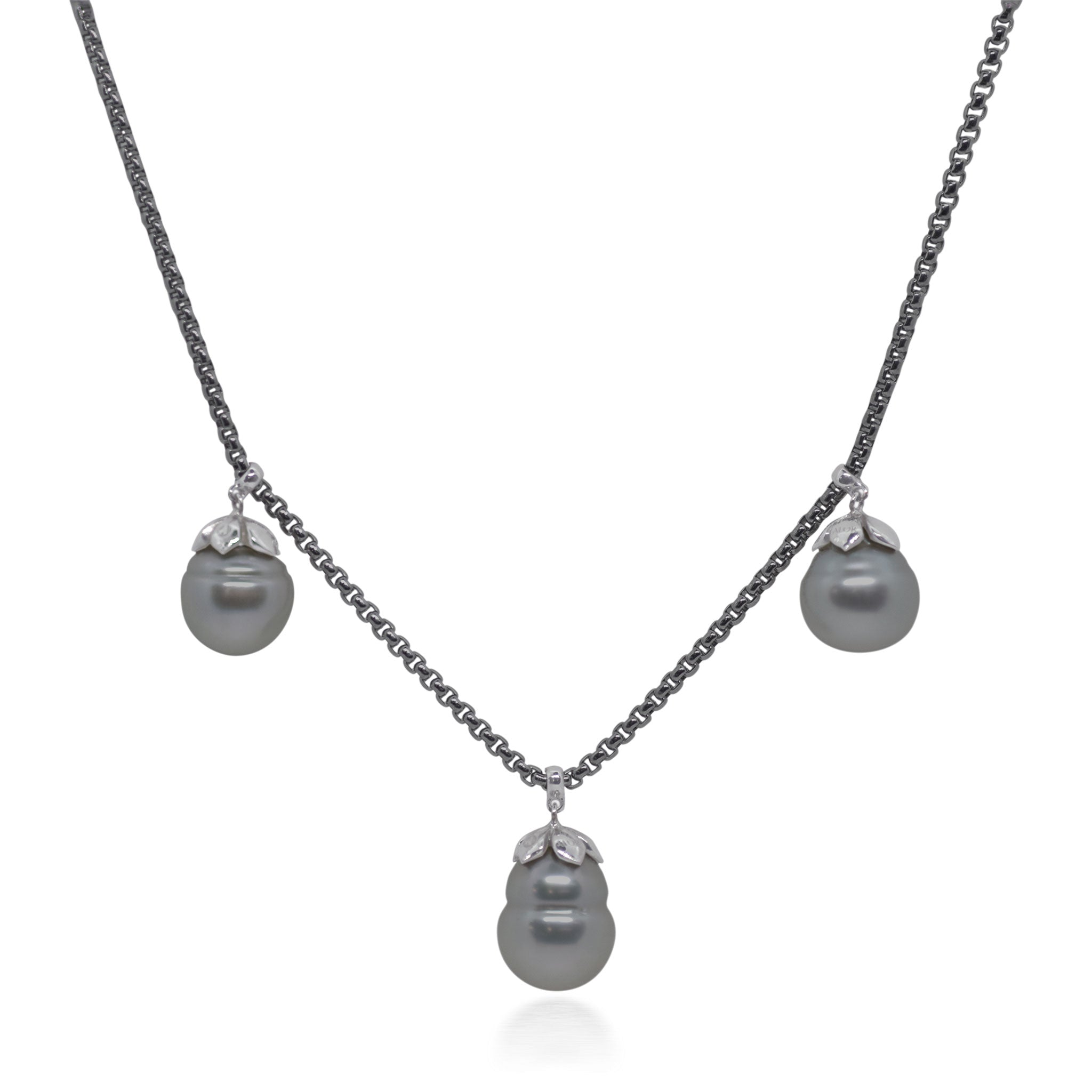 ALOR Triple Drop Necklace