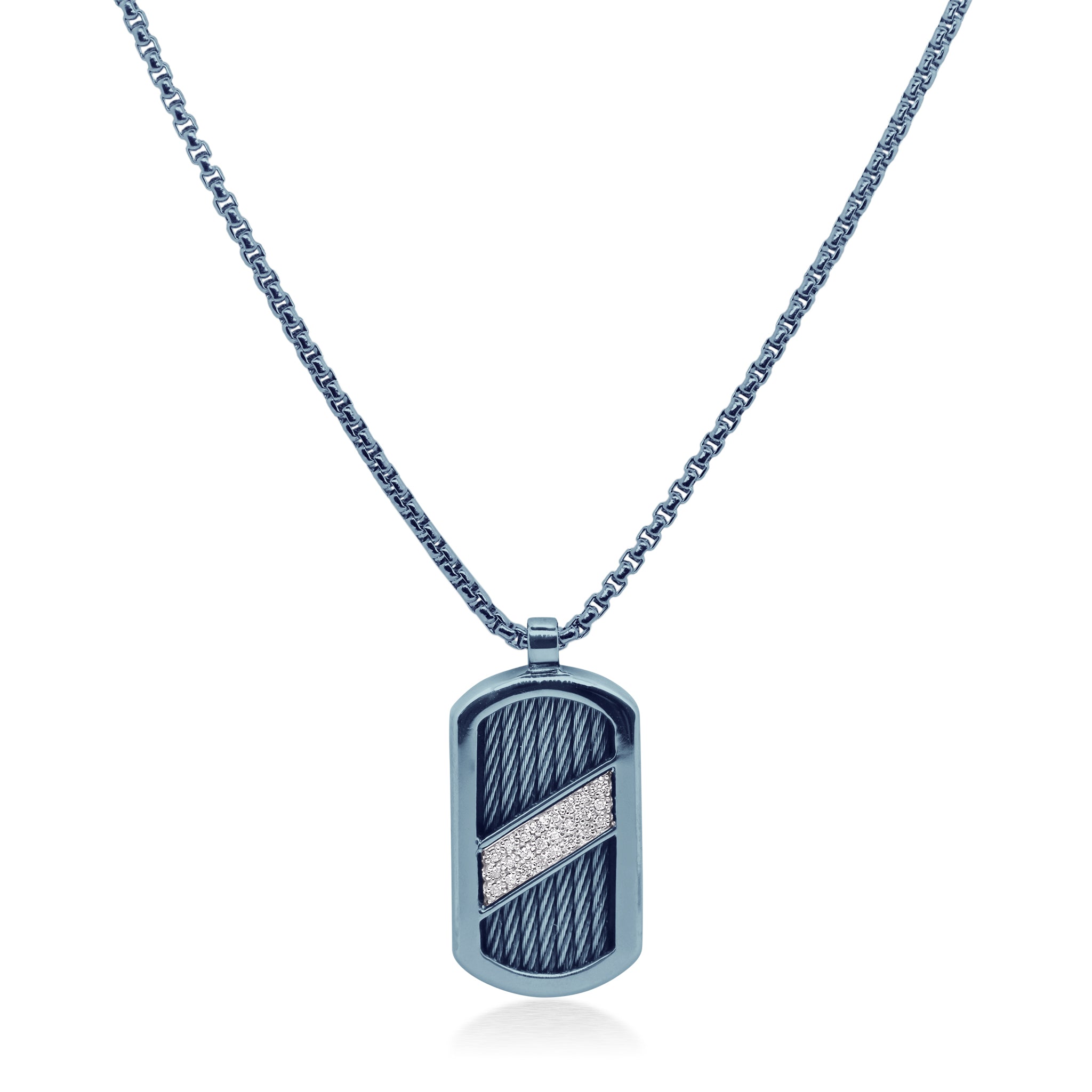 ALOR ID Unisex Tag Sash Necklace