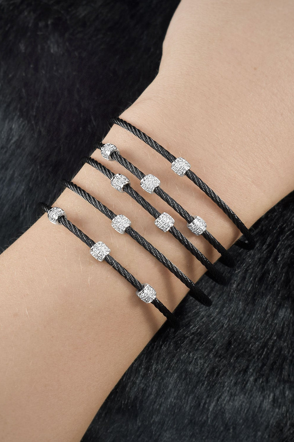ALOR Triple Barrel Stackable Bracelet