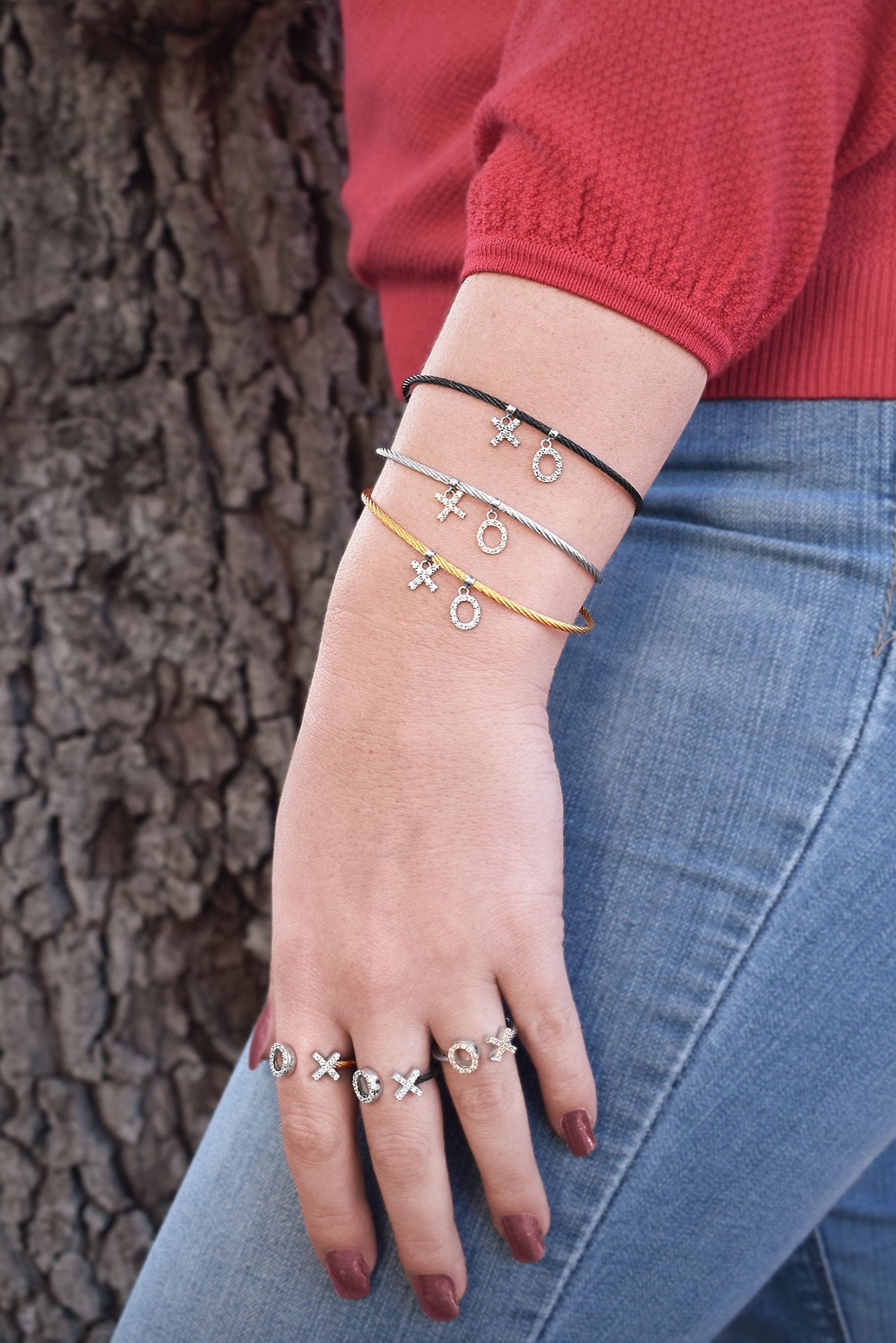 ALOR Expressions of Love XO Flex Bracelet