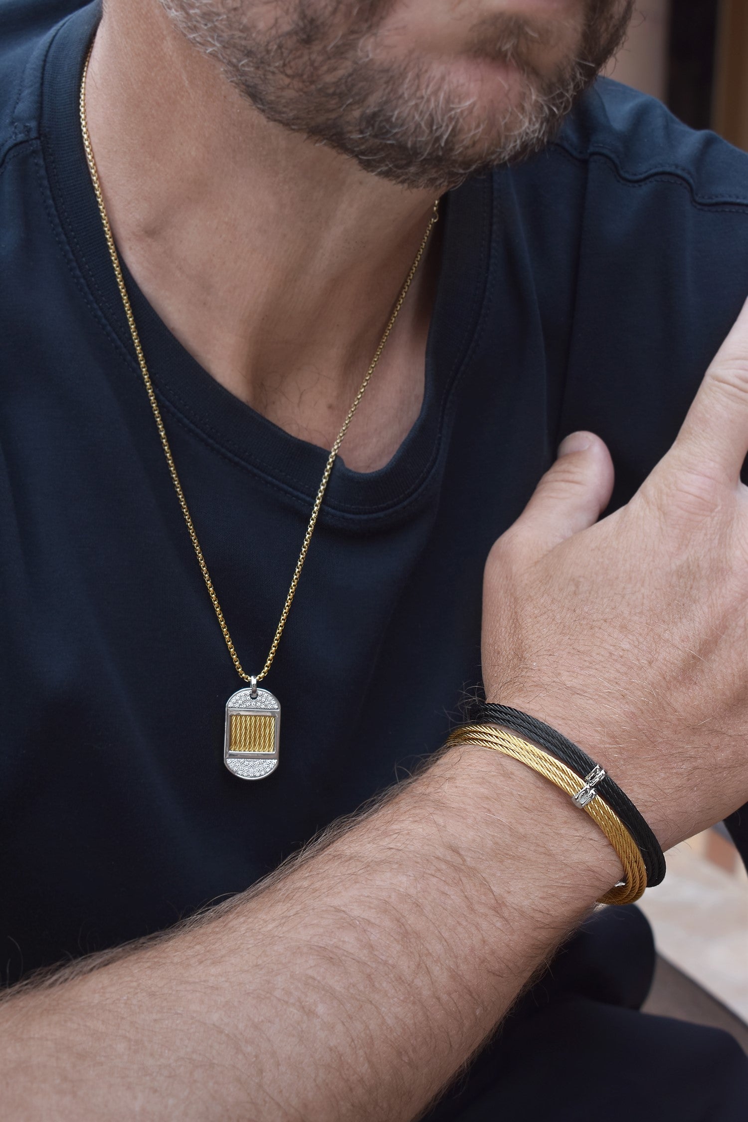 ALOR ID Tag Necklace