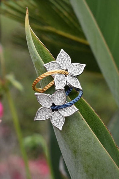 ALOR Vine Flower Ring