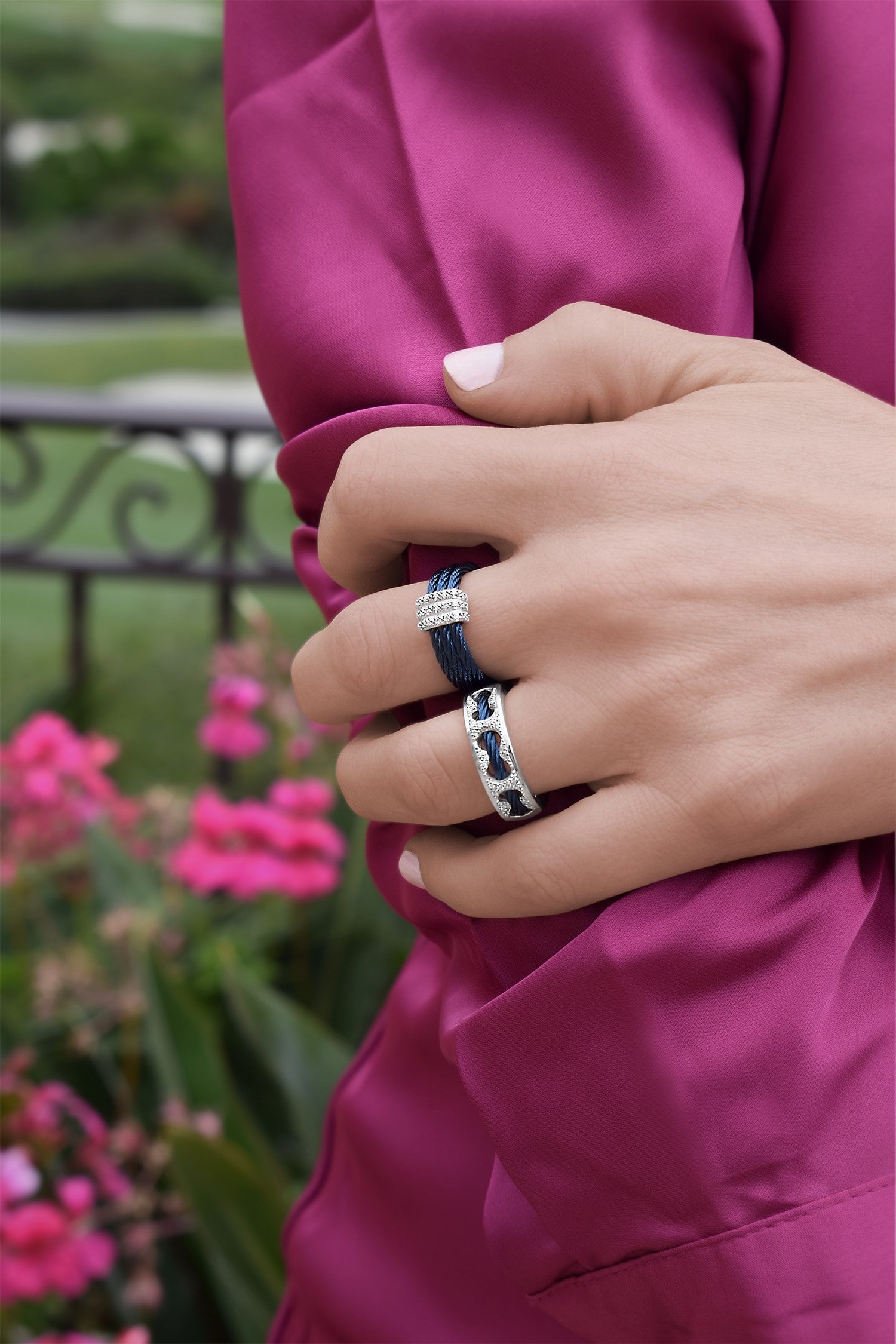 ALOR 3-Row Band Ring