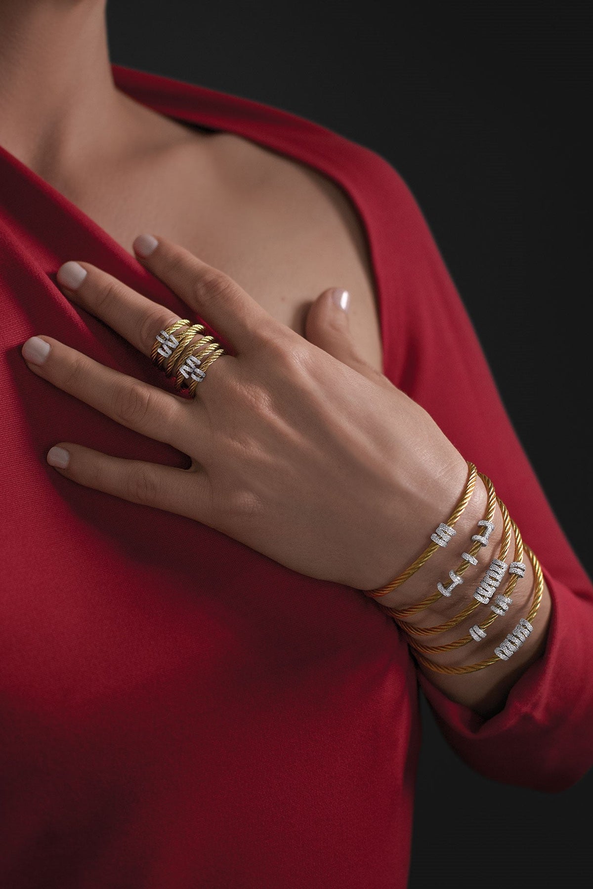 ALOR Triple Halo Bracelet