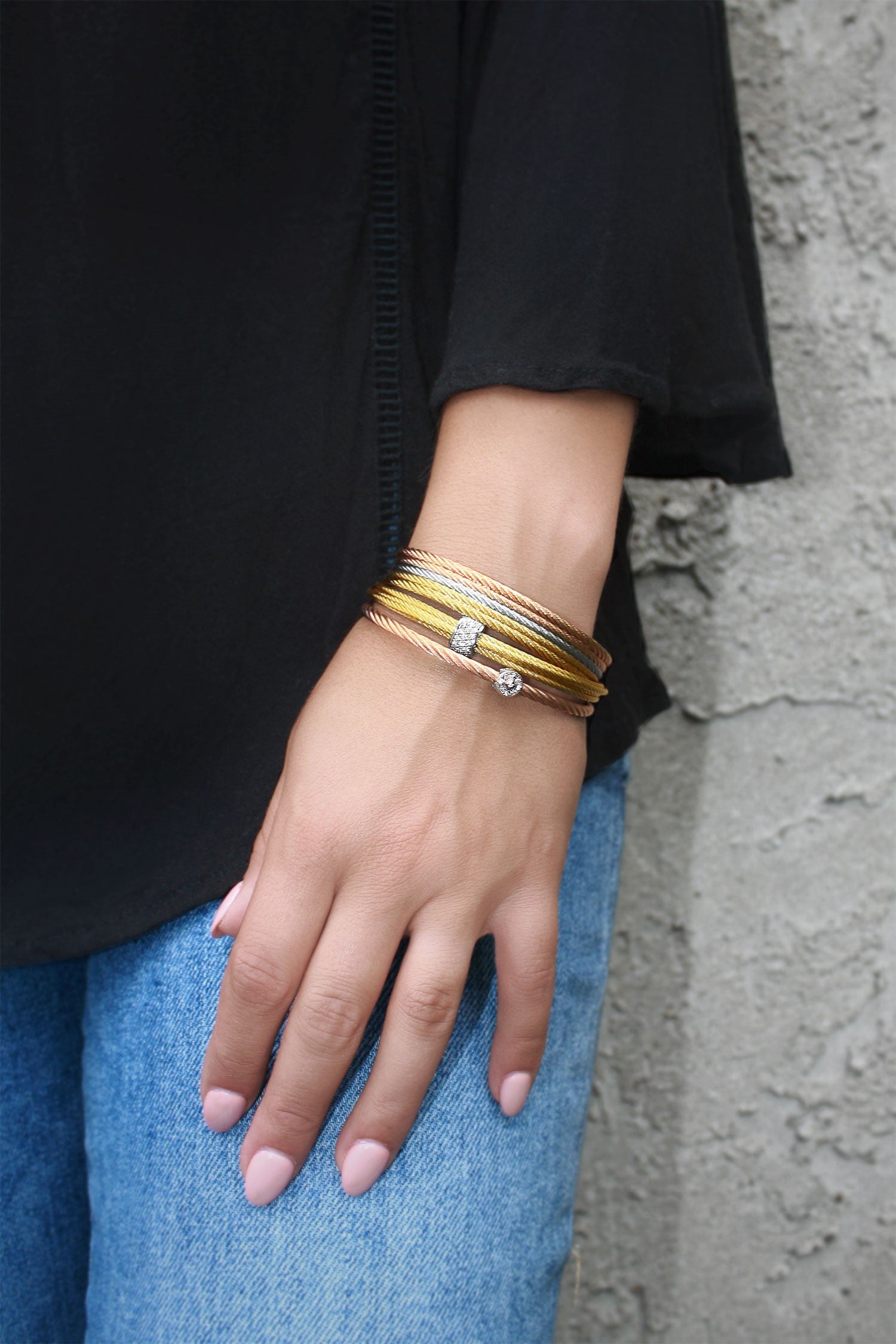 ALOR Simple Stack Bracelet
