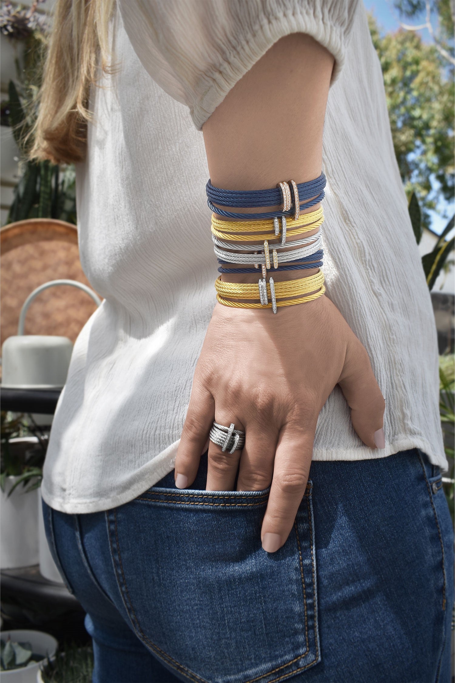 ALOR Triple Arch Over Twist Cuff