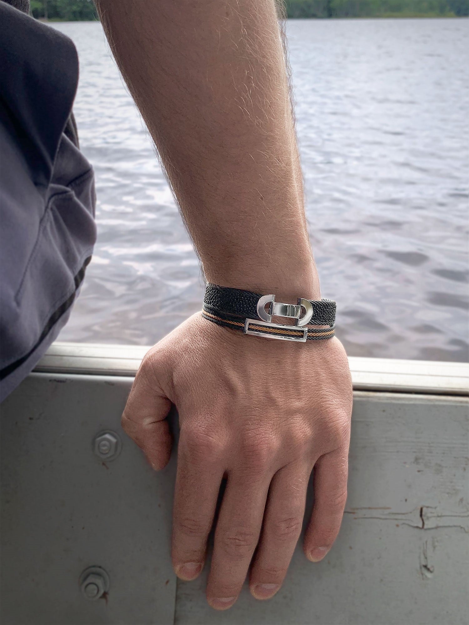 ALOR Men's Open ID Bracelet