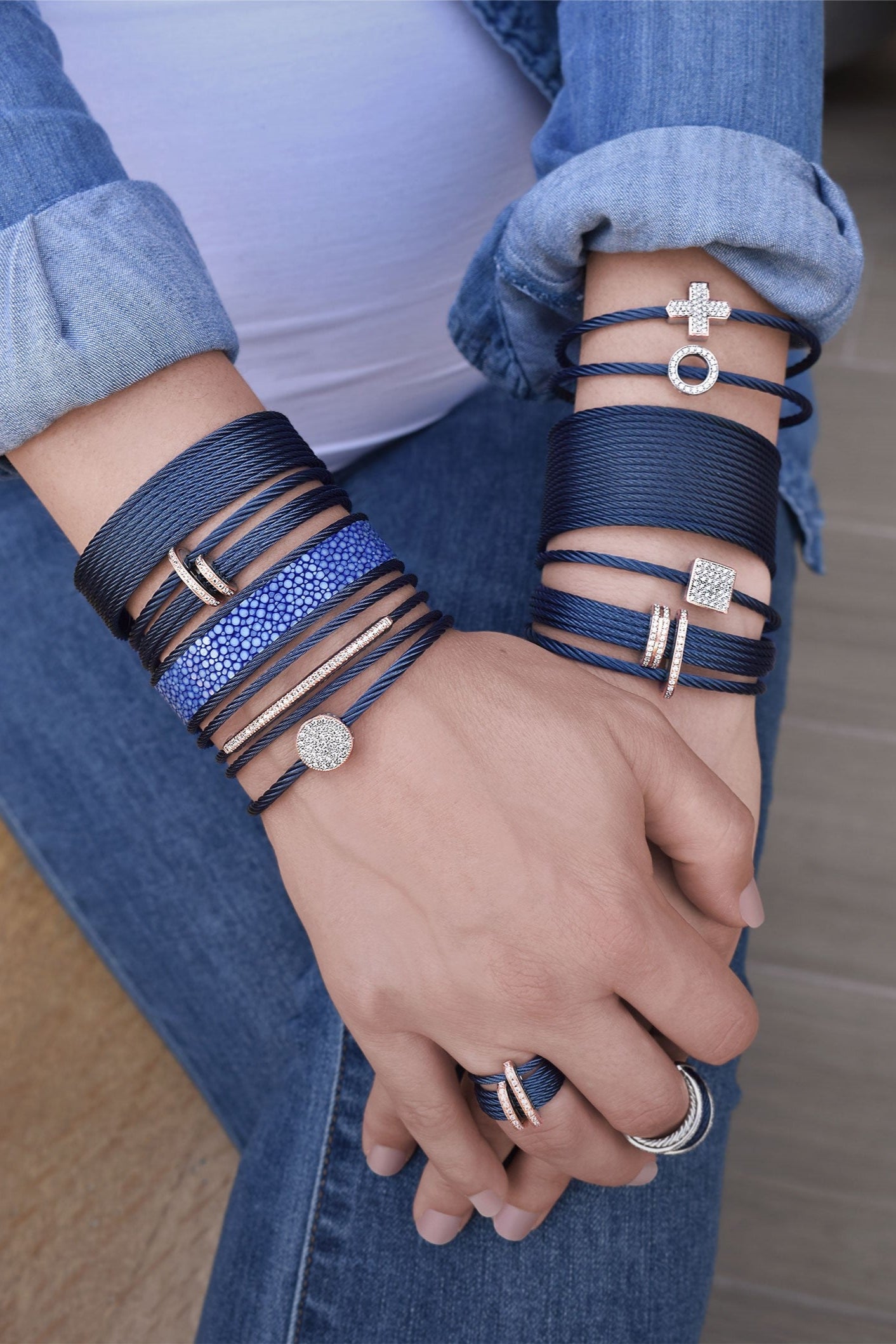 ALOR Triple Arch Over Twist Cuff