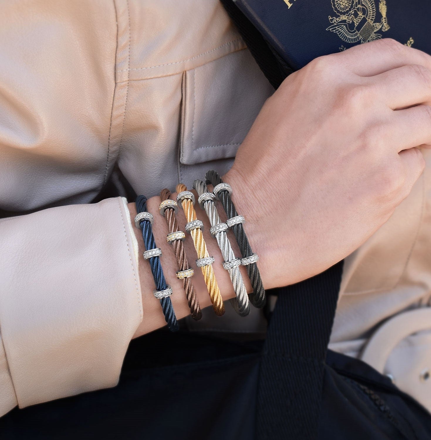 ALOR 5mm Triple Barrel Cuff