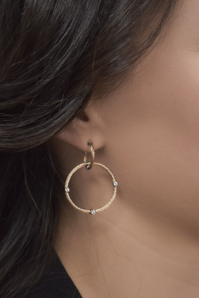 ALOR Petite Double Drop Earrings