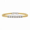ALOR DAY DIAMOND 6-STONE LINE BANGLE