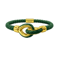 Larme Braided Leather Bangle