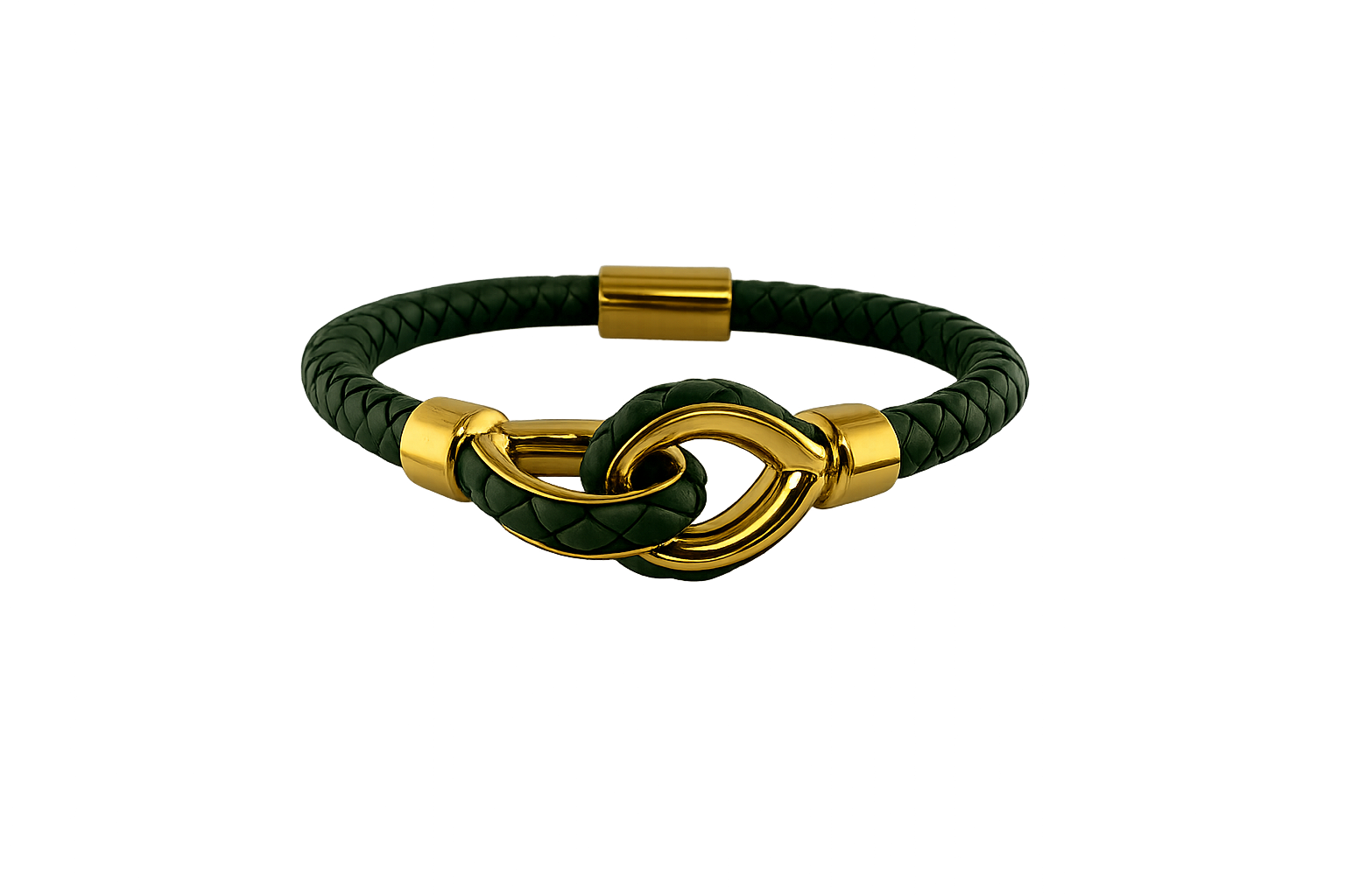 Larme Braided Leather Bangle