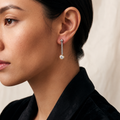 ALOR Day Diamonds Round Drop Earrings