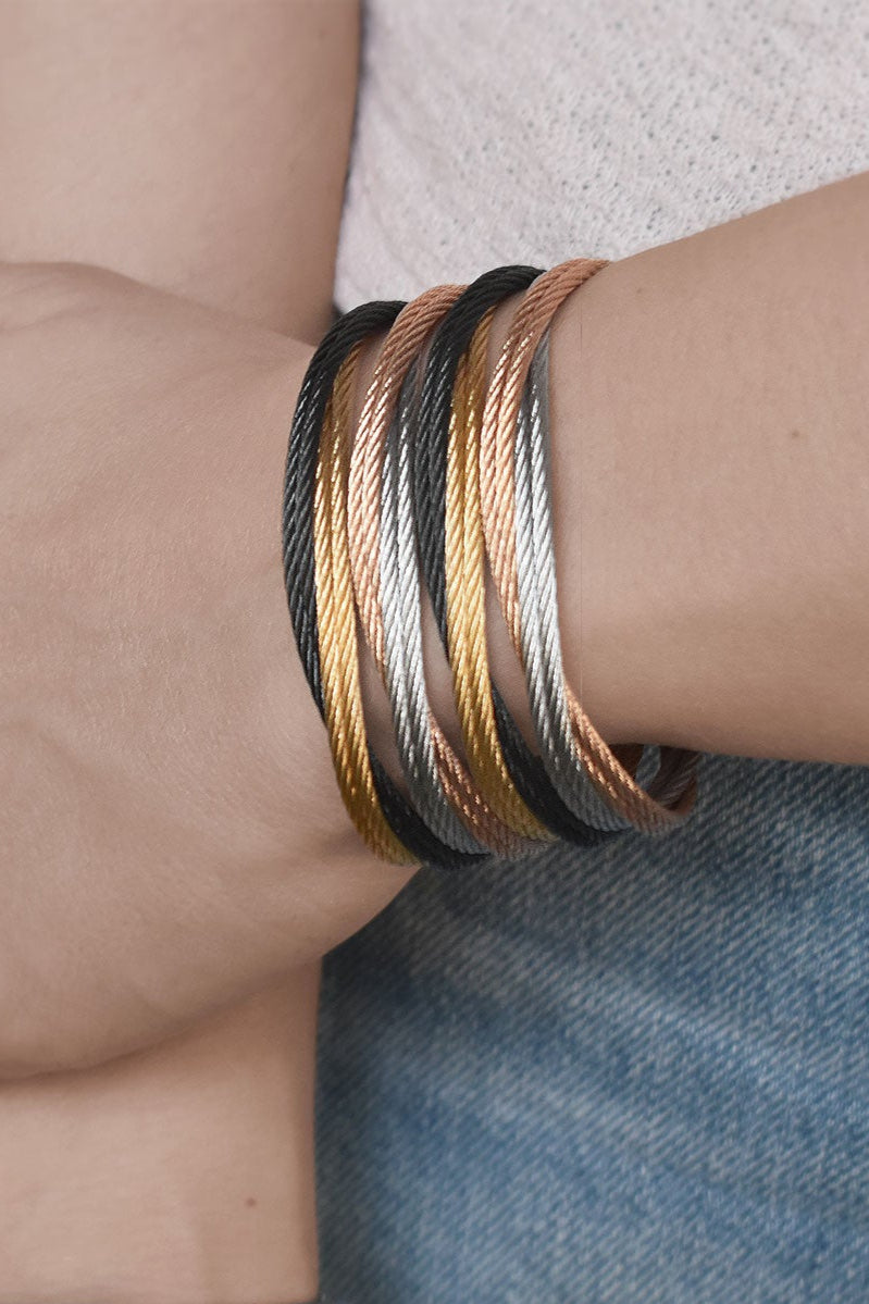 ALOR Wide Entwine Cuff