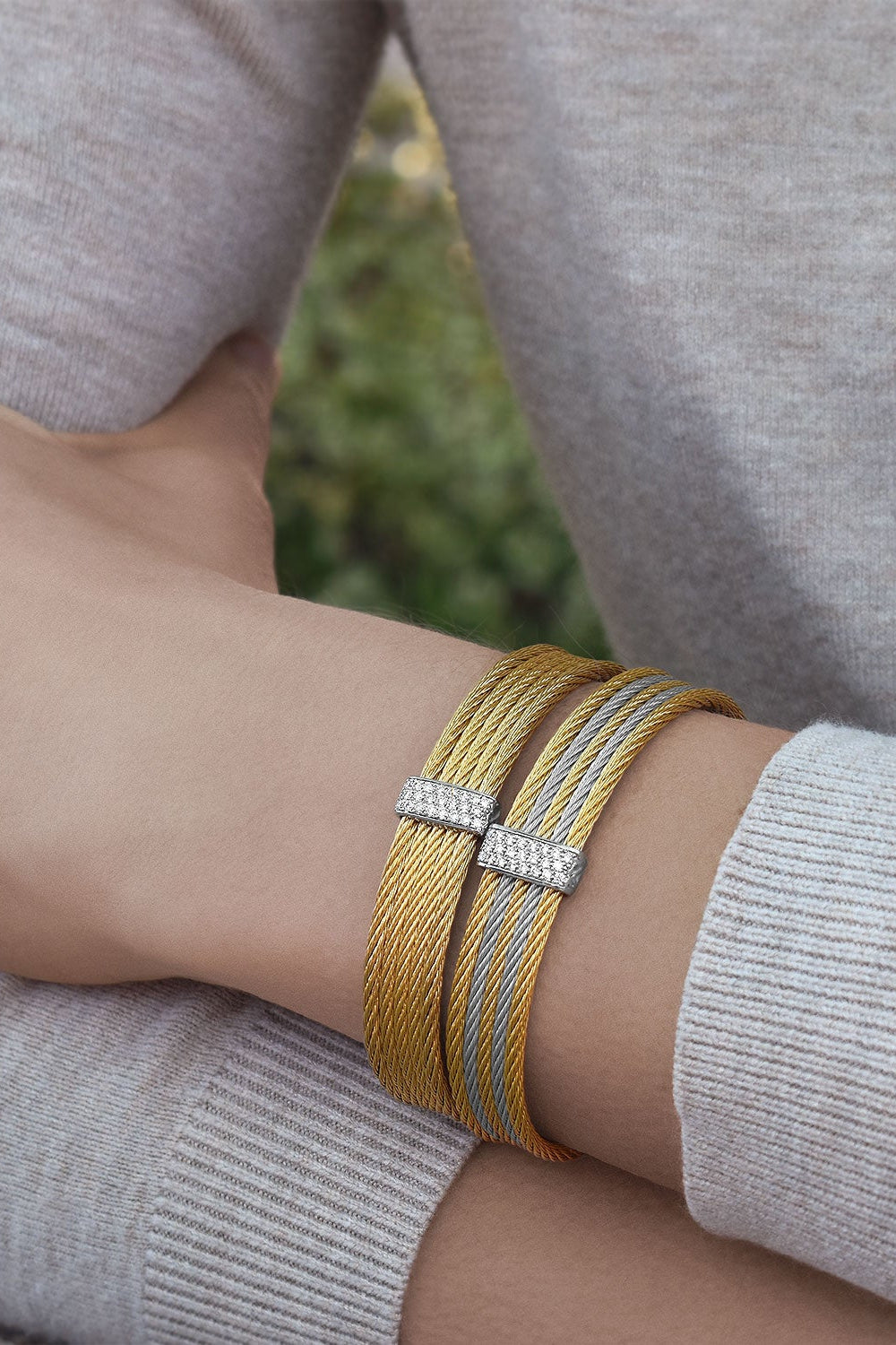 ALOR Striped Mini Cuff