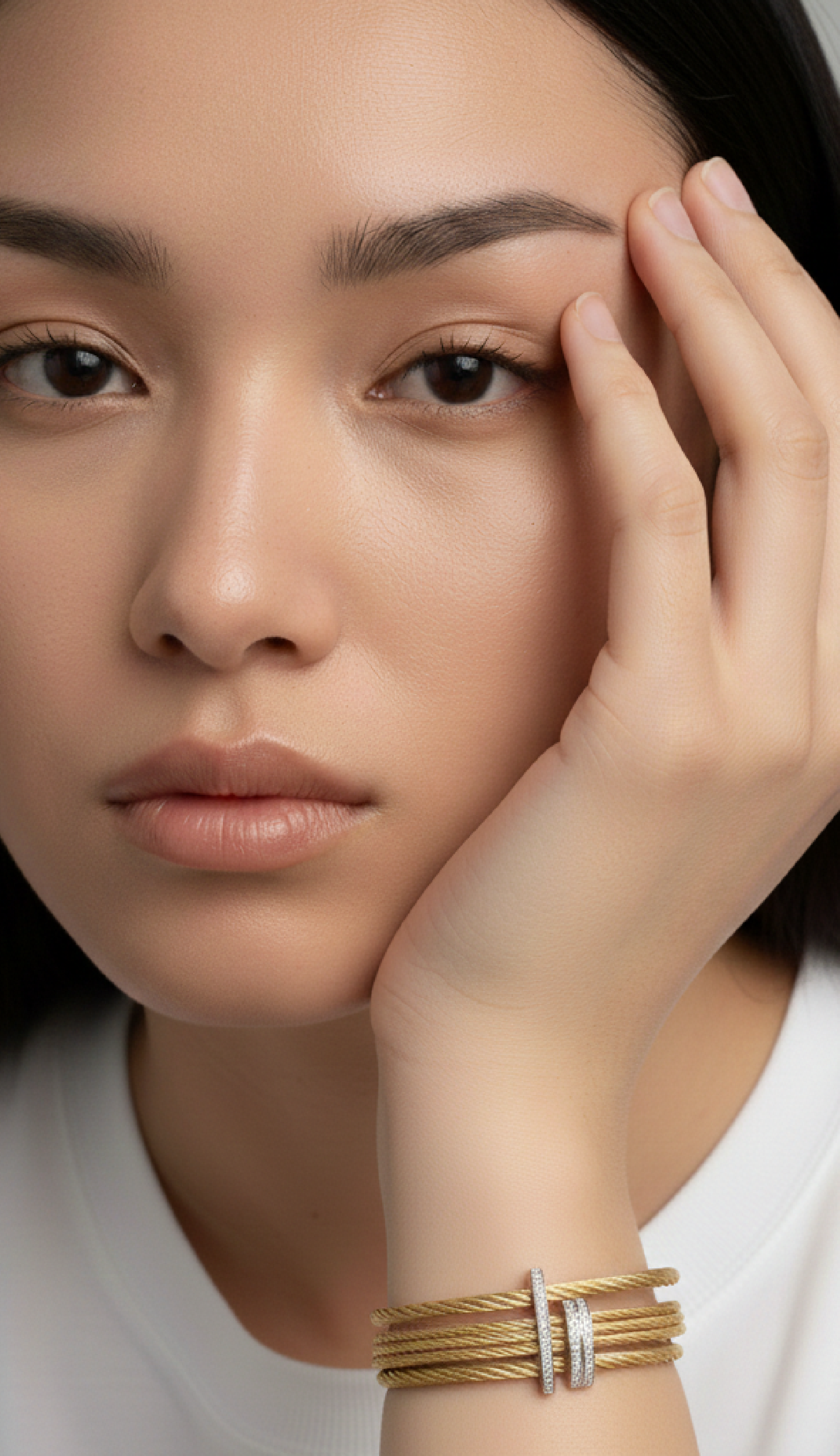 ALOR Triple Arch Over Twist Cuff