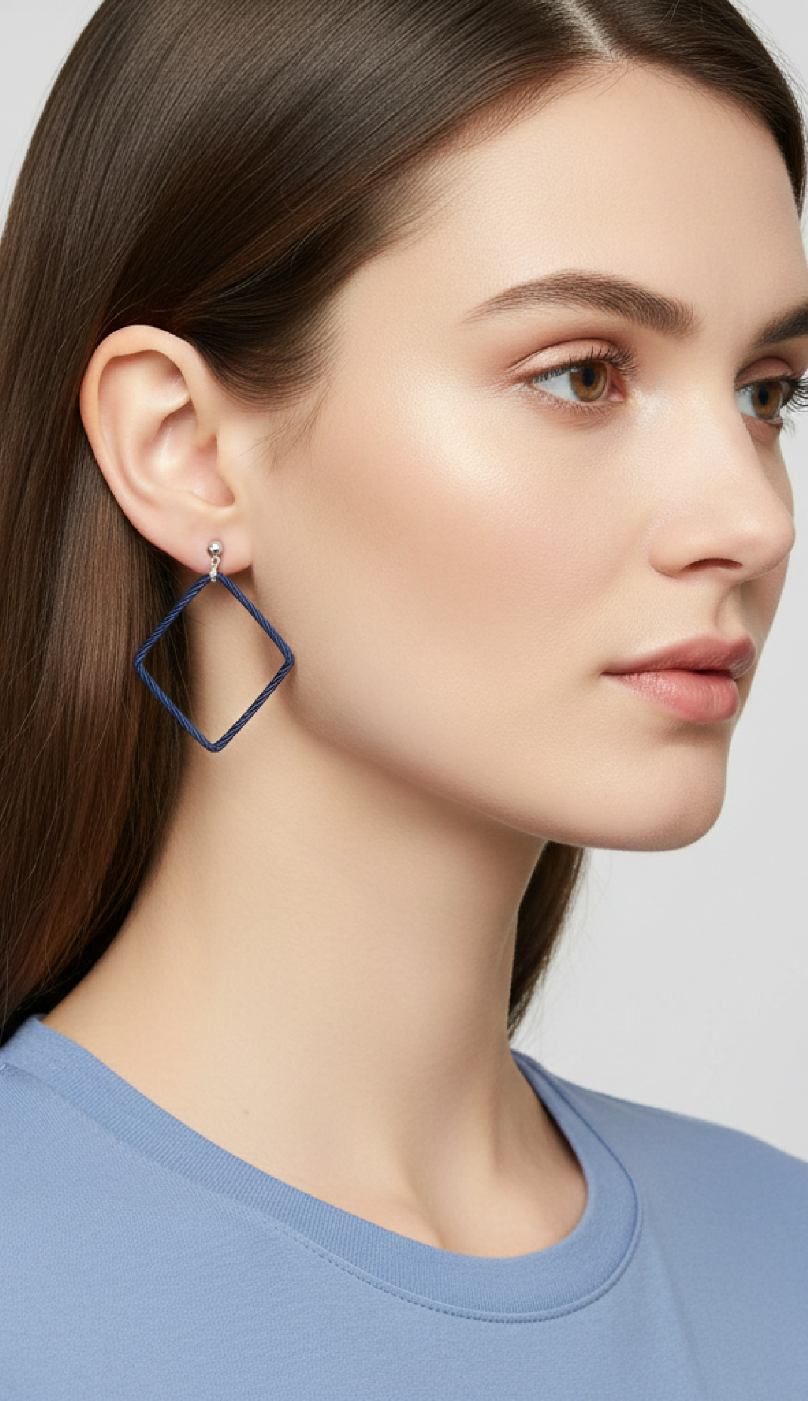 ALOR Open Square Drop Earrings