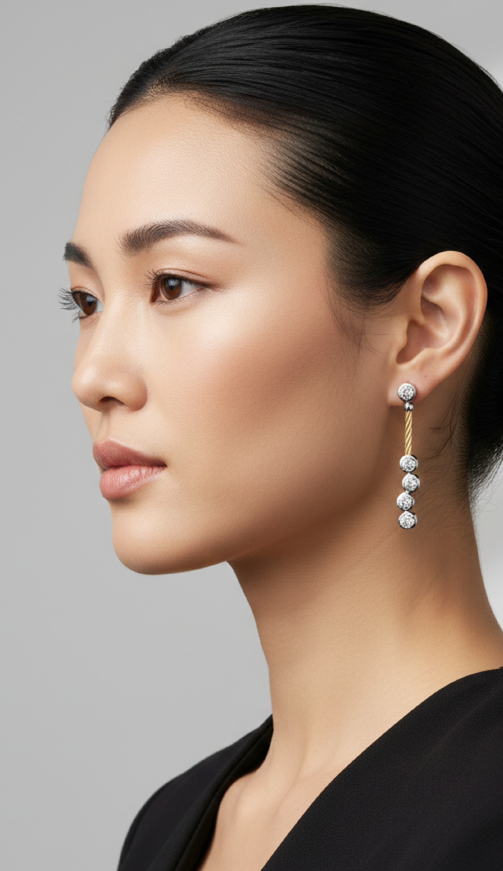 ALOR Day Diamonds Multi Drop Earrings