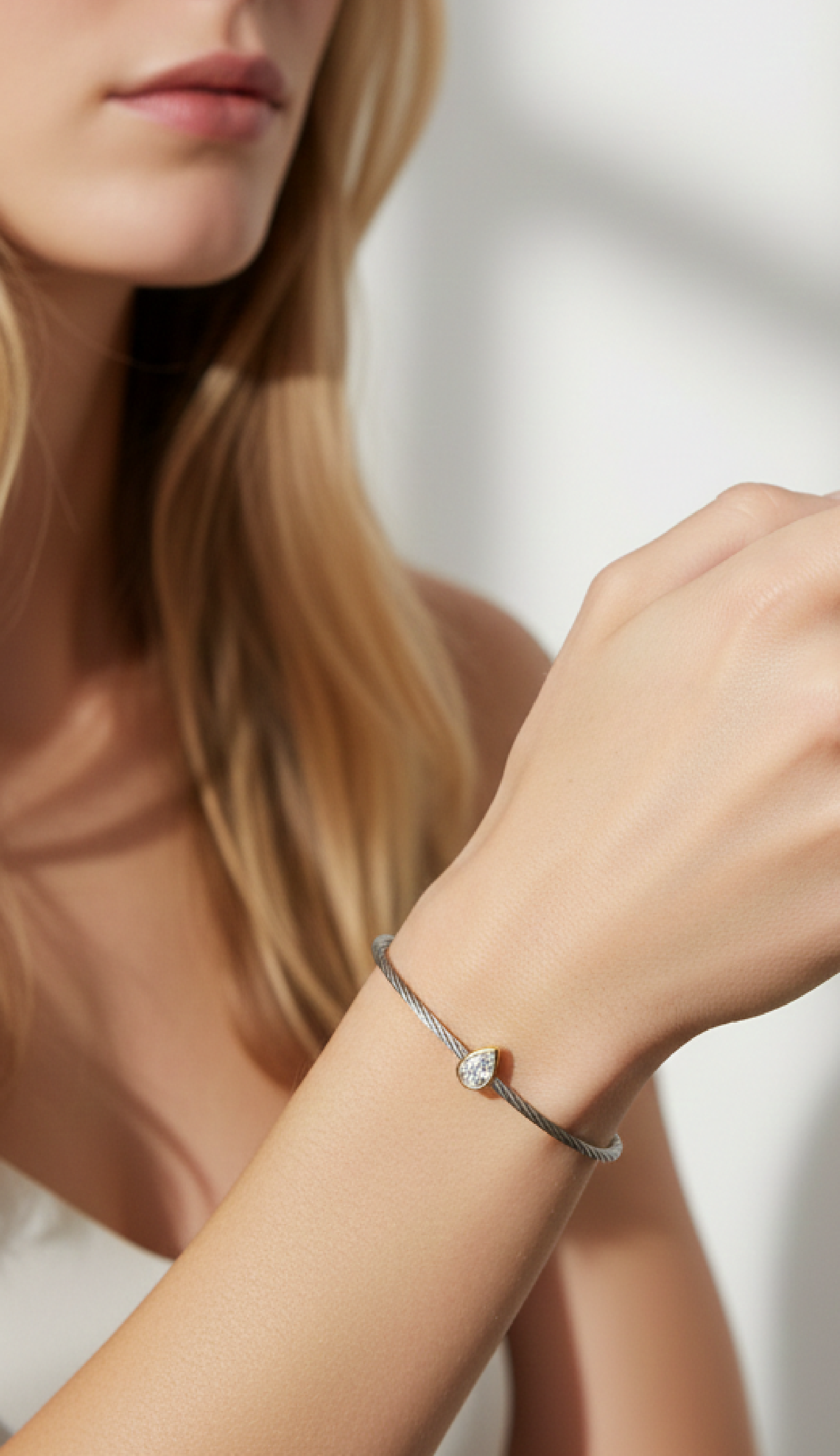 ALOR Day Diamonds 2mm Teardrop Bracelet