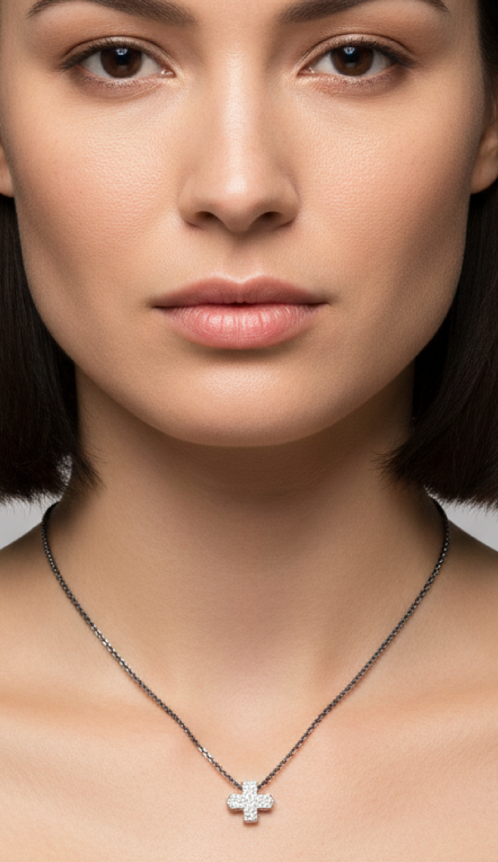 ALOR Diamond Cross Necklace