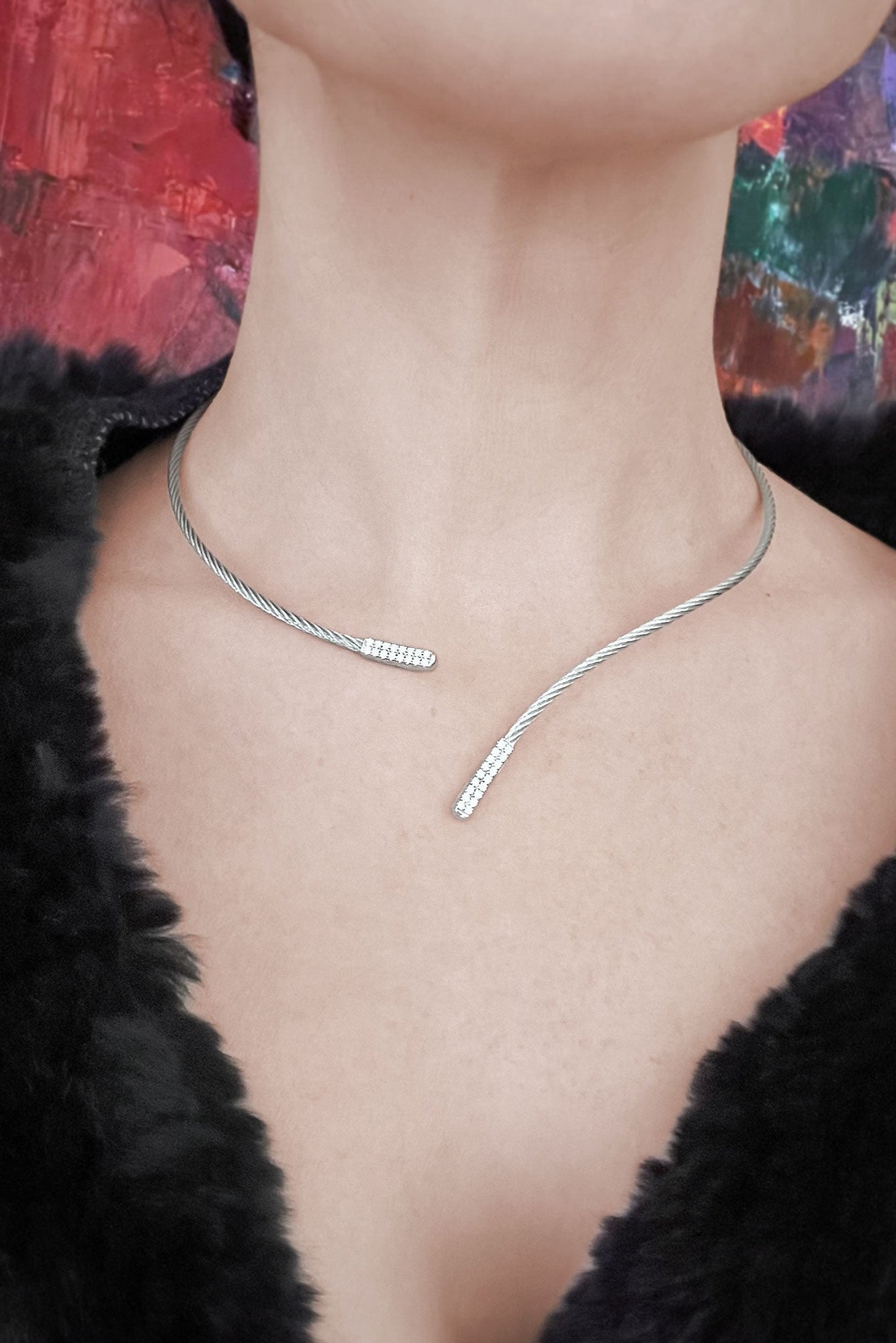 ALOR Bypass Collar Necklace